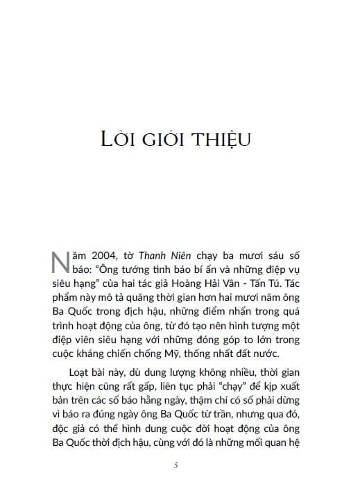  ÔNG TƯỚNG TÌNH BÁO BÍ ẨN VÀ NHỮNG ĐIỆP VỤ SIÊU HẠNG 