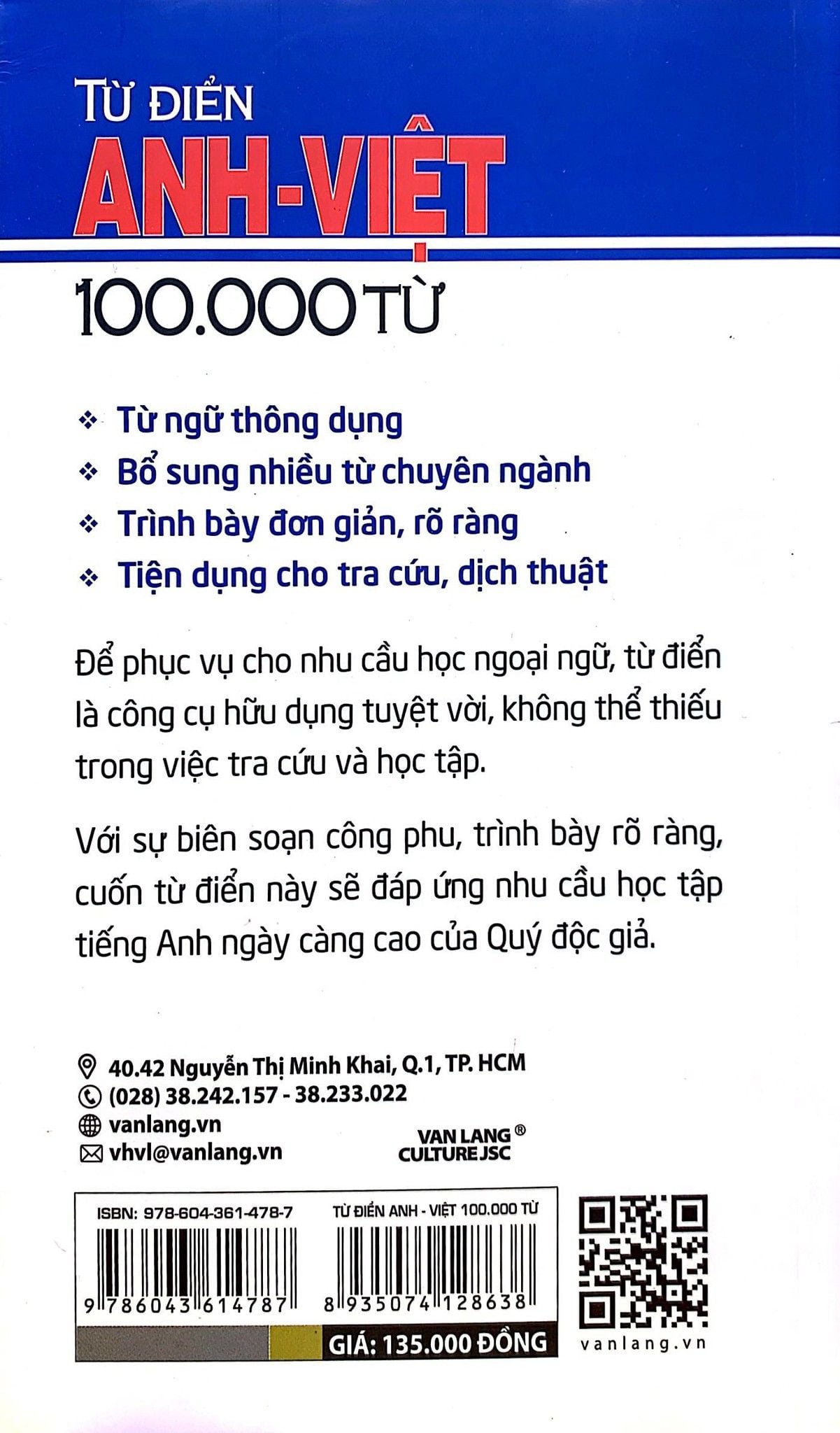  Từ Điển Anh - Việt 100.000 Từ (Vl) 