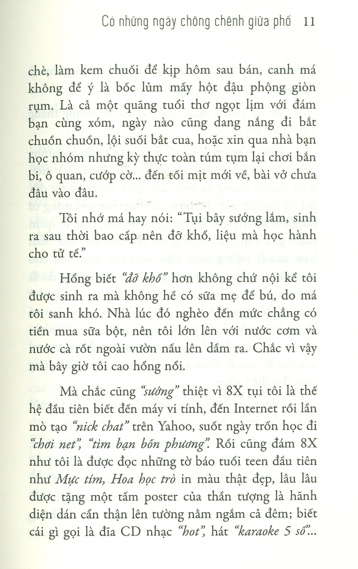  Có Những Ngày Chông Chênh Giữa Phố 