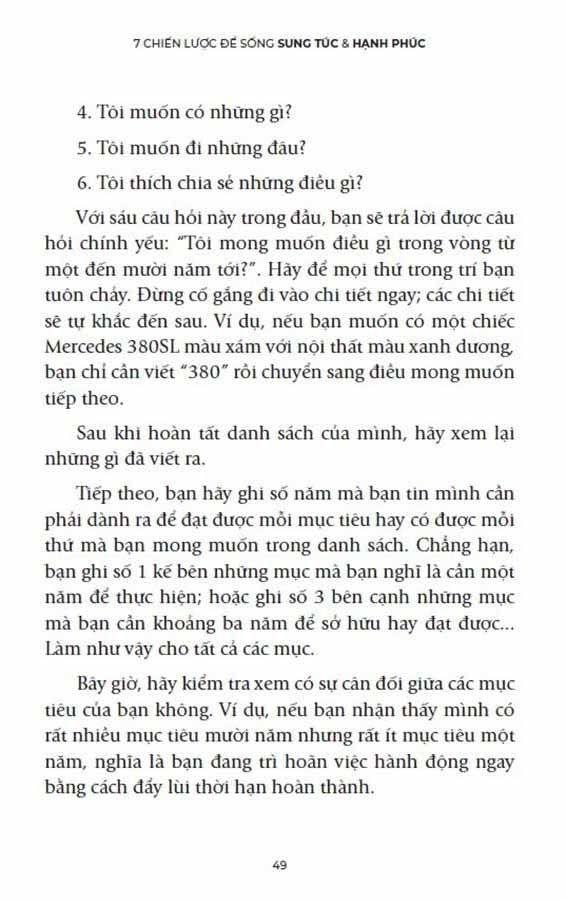  7 CHIẾN LƯỢC ĐỂ SỐNG SUNG TÚC & HẠNH PHÚC 