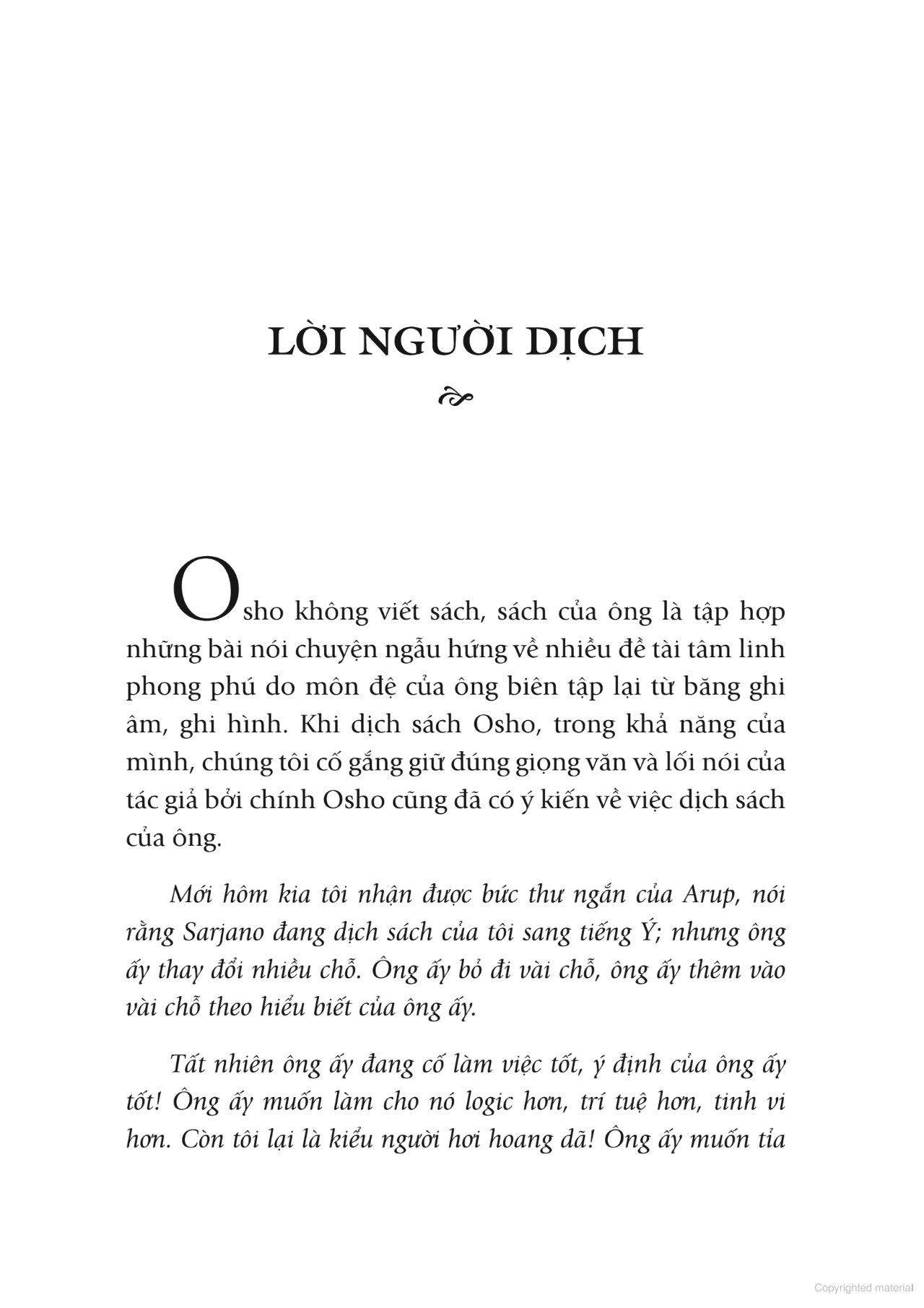  OSHO - Đạo Con Đường Không Lối 
