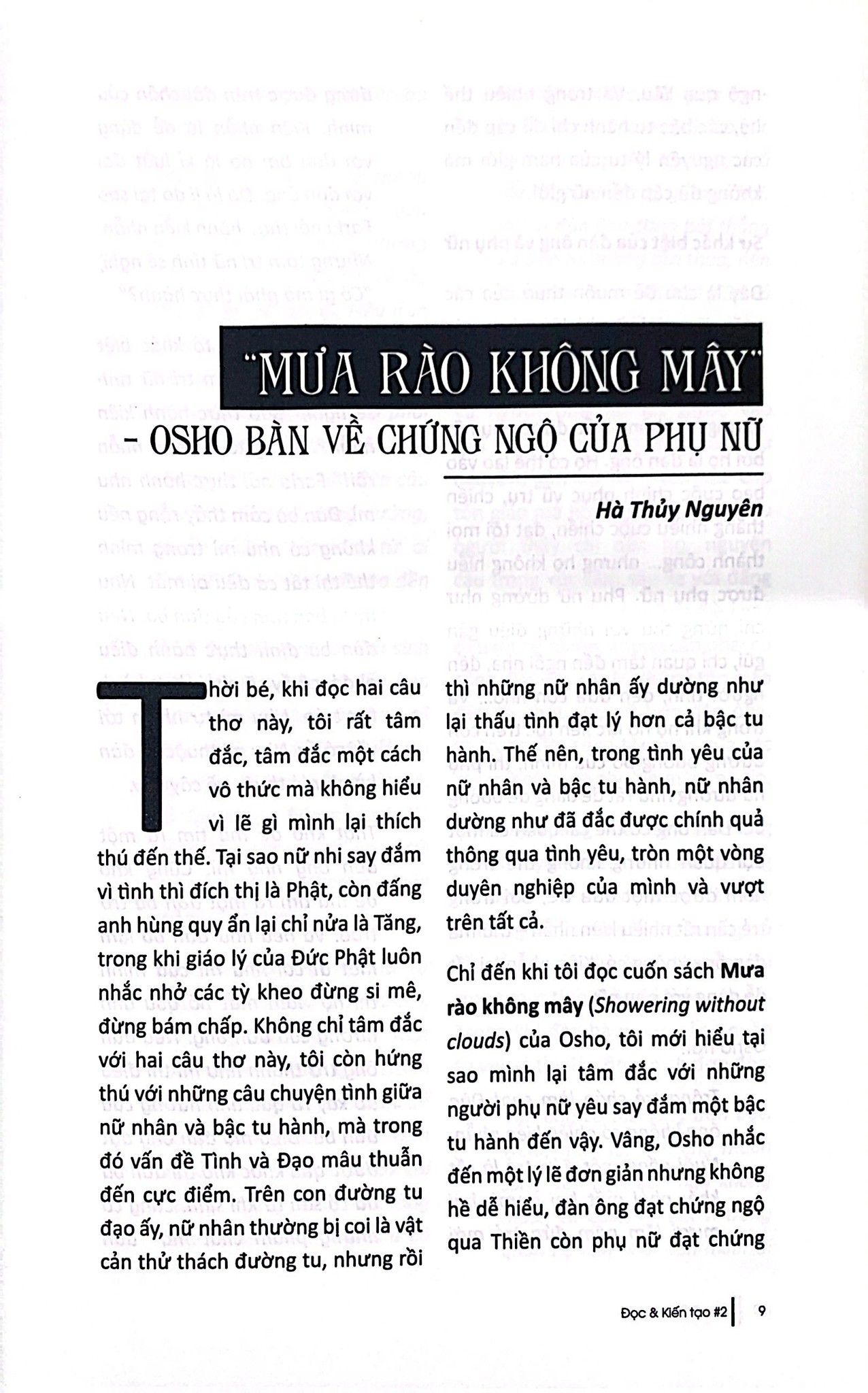  Đọc Và Kiến Tạo #2: Nguồn Yêu 