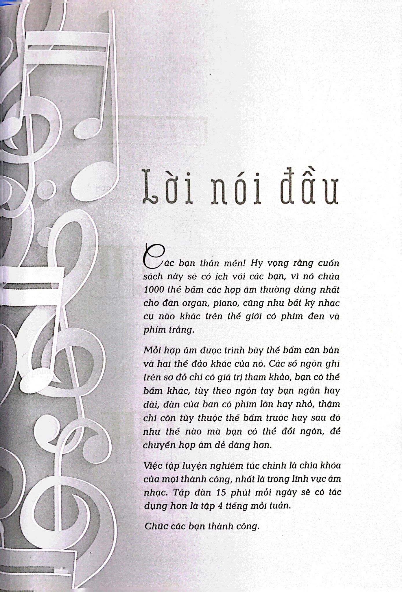  1000 Hợp Âm Cho Đàn Organ Và Piano 