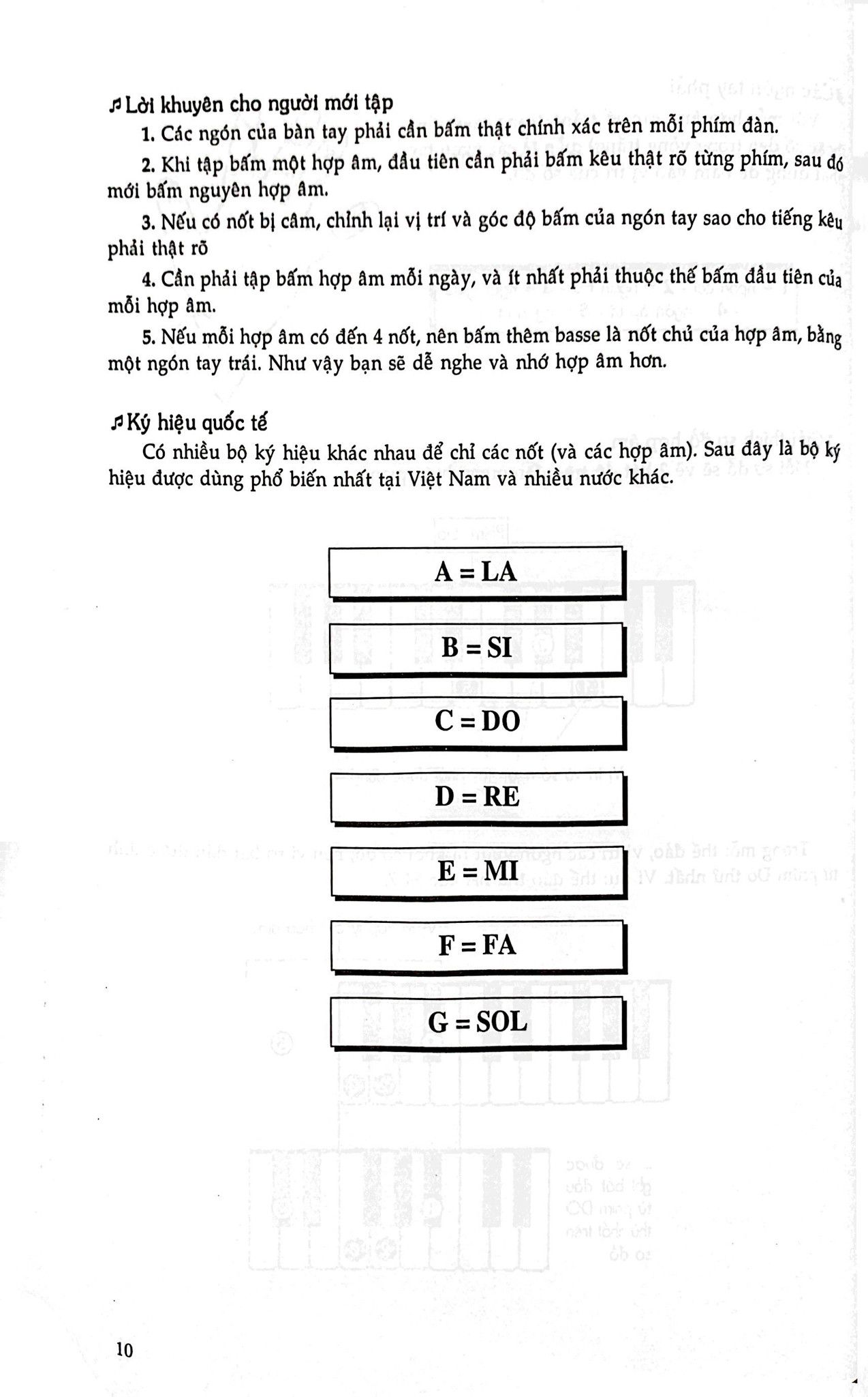  1000 Hợp Âm Cho Đàn Organ Và Piano 