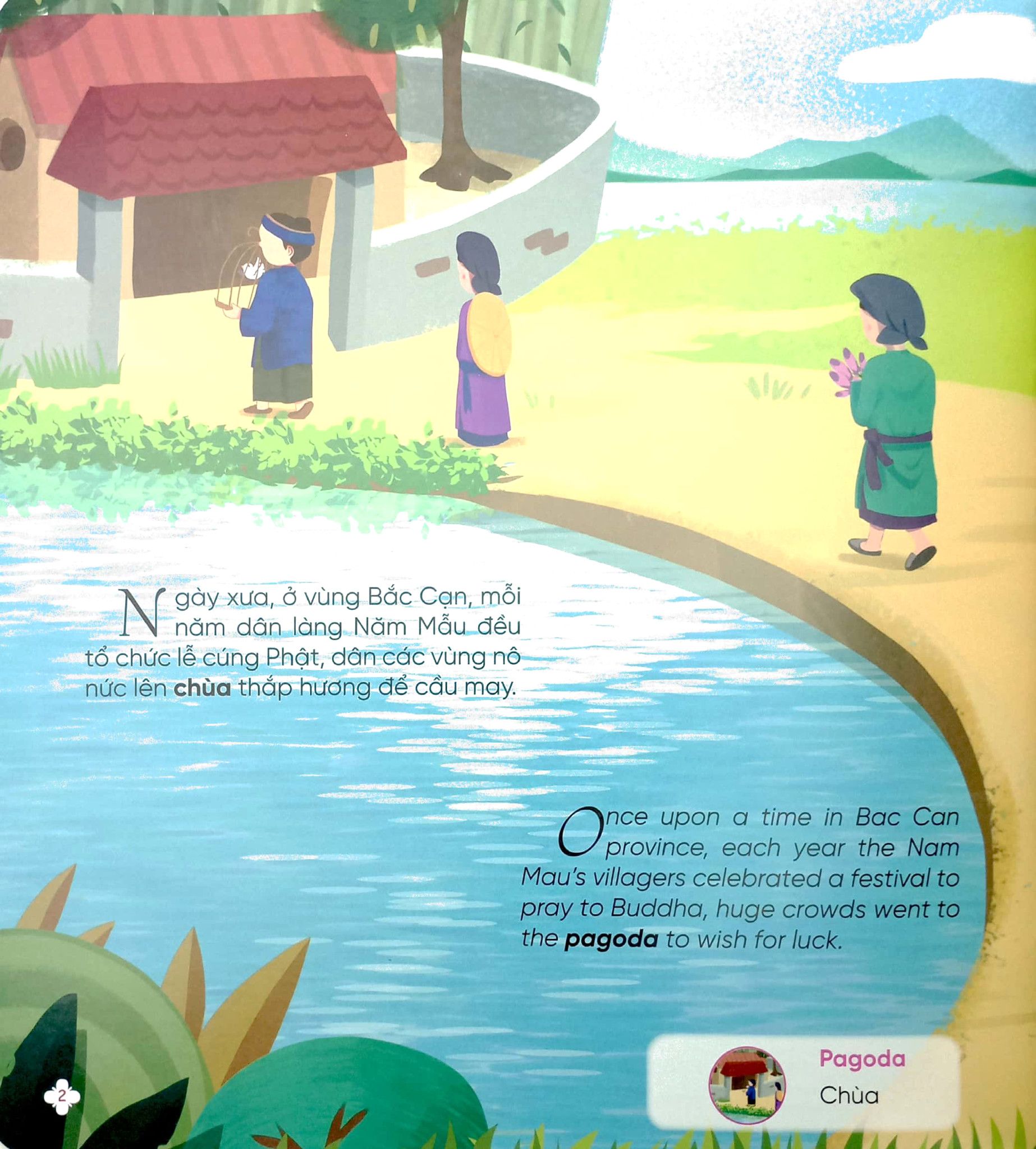  Xưa ơi là xưa - Truyện cổ tích Việt Nam song ngữ Việt - Anh - Sự tích hồ Ba Bể - Người học trò và con Hổ - Làm ơn hóa hại 