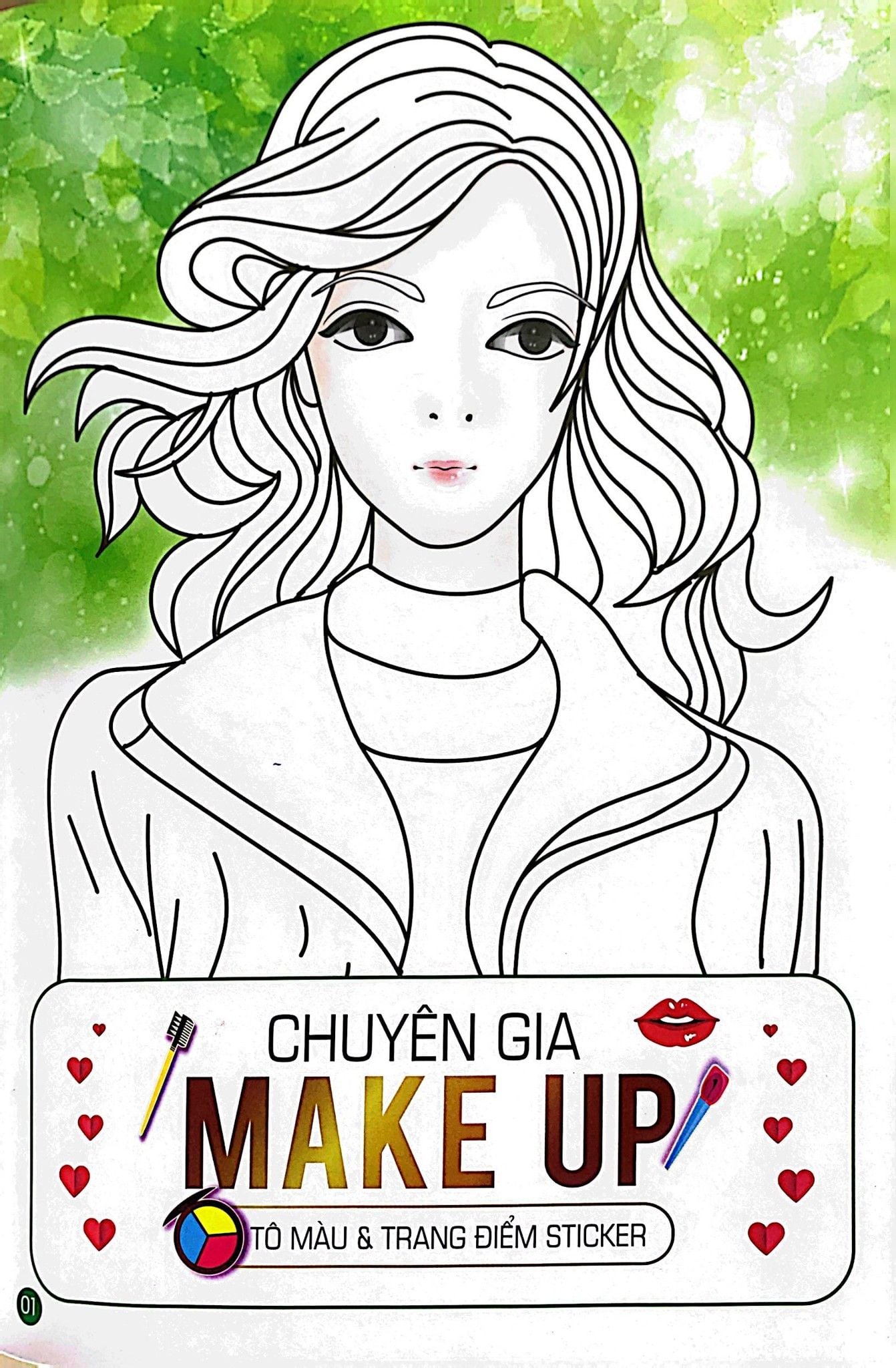  Sticke Hình Dán Trong Suốt- Tô Màu Thần Tượng Kpop 3 - Tủ Sách Trang Điểm 