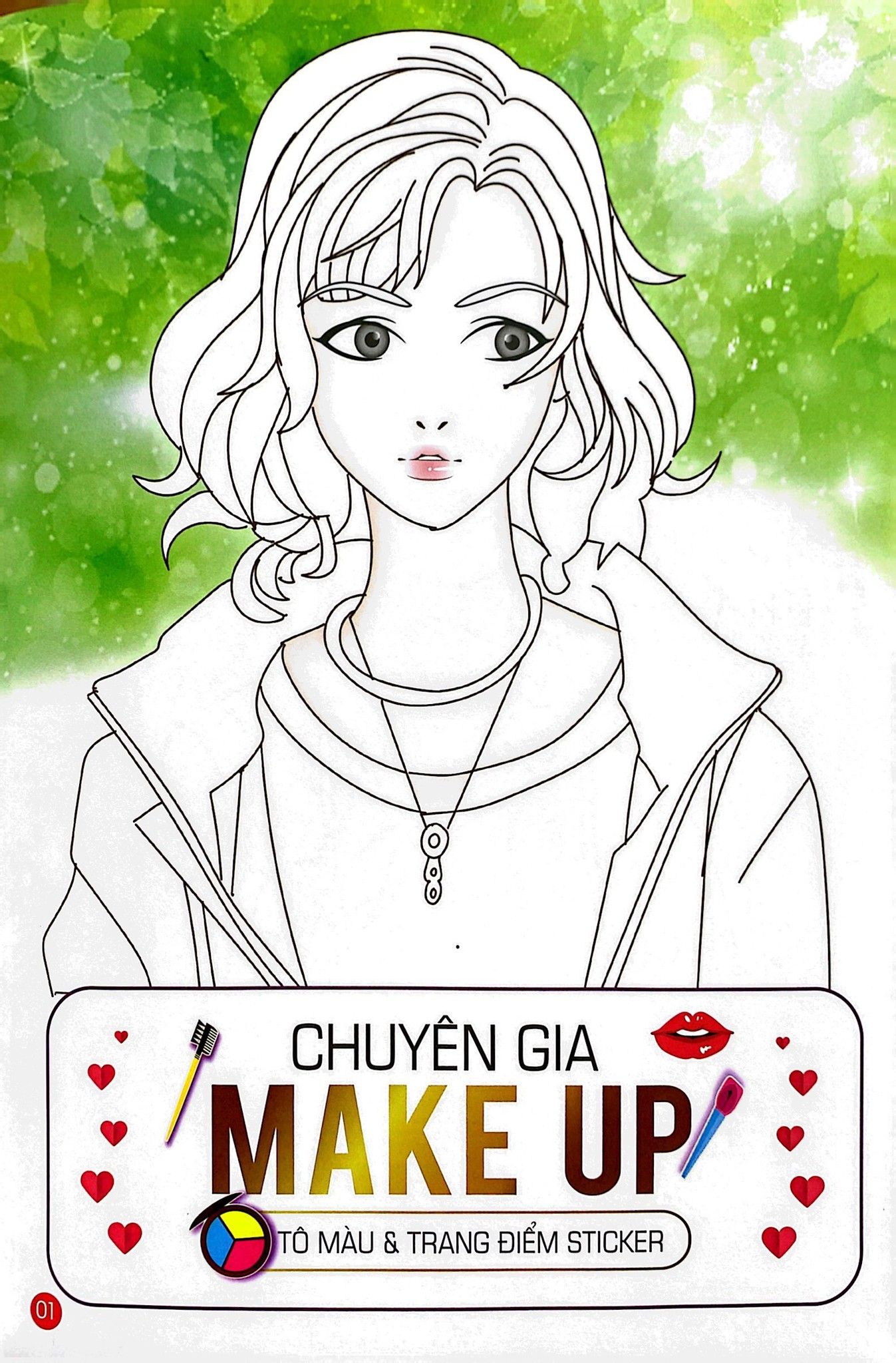  Sticke Hình Dán Trong Suốt- Tô Màu Thần Tượng Kpop 1 - Tủ Sách Trang Điểm 