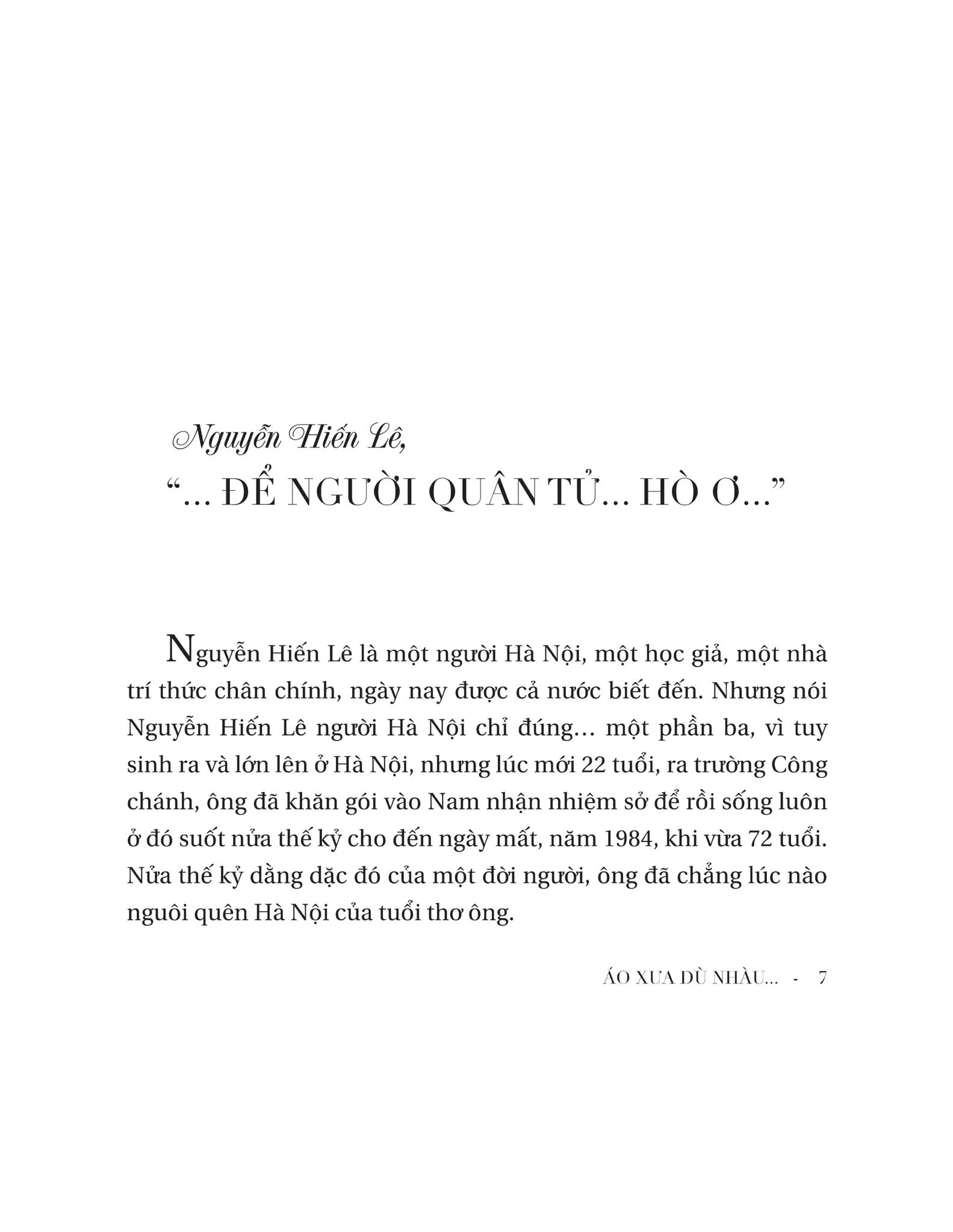  Áo Xưa Dù Nhàu… 