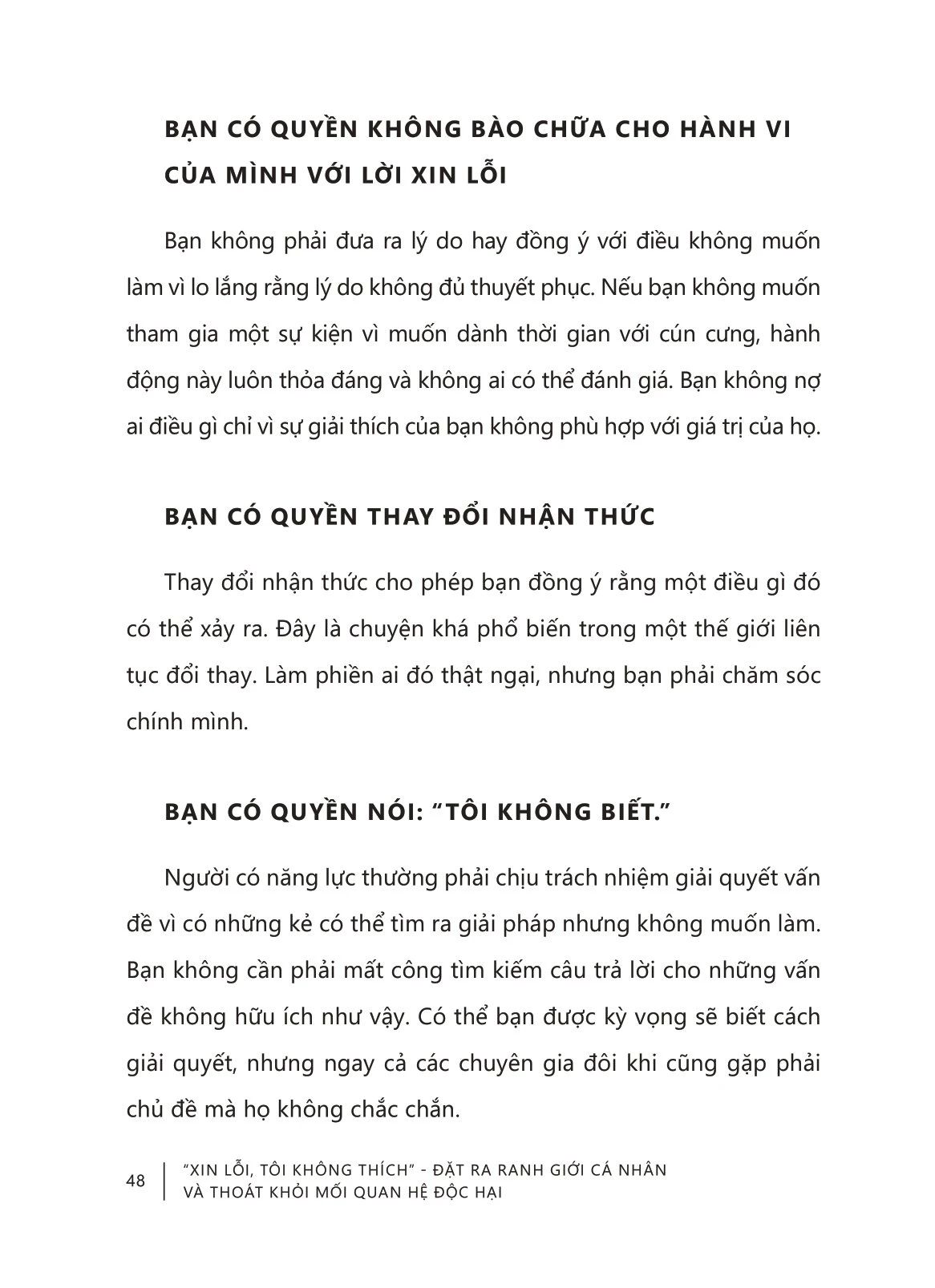  Xin Lỗi, Tôi Không Thích 