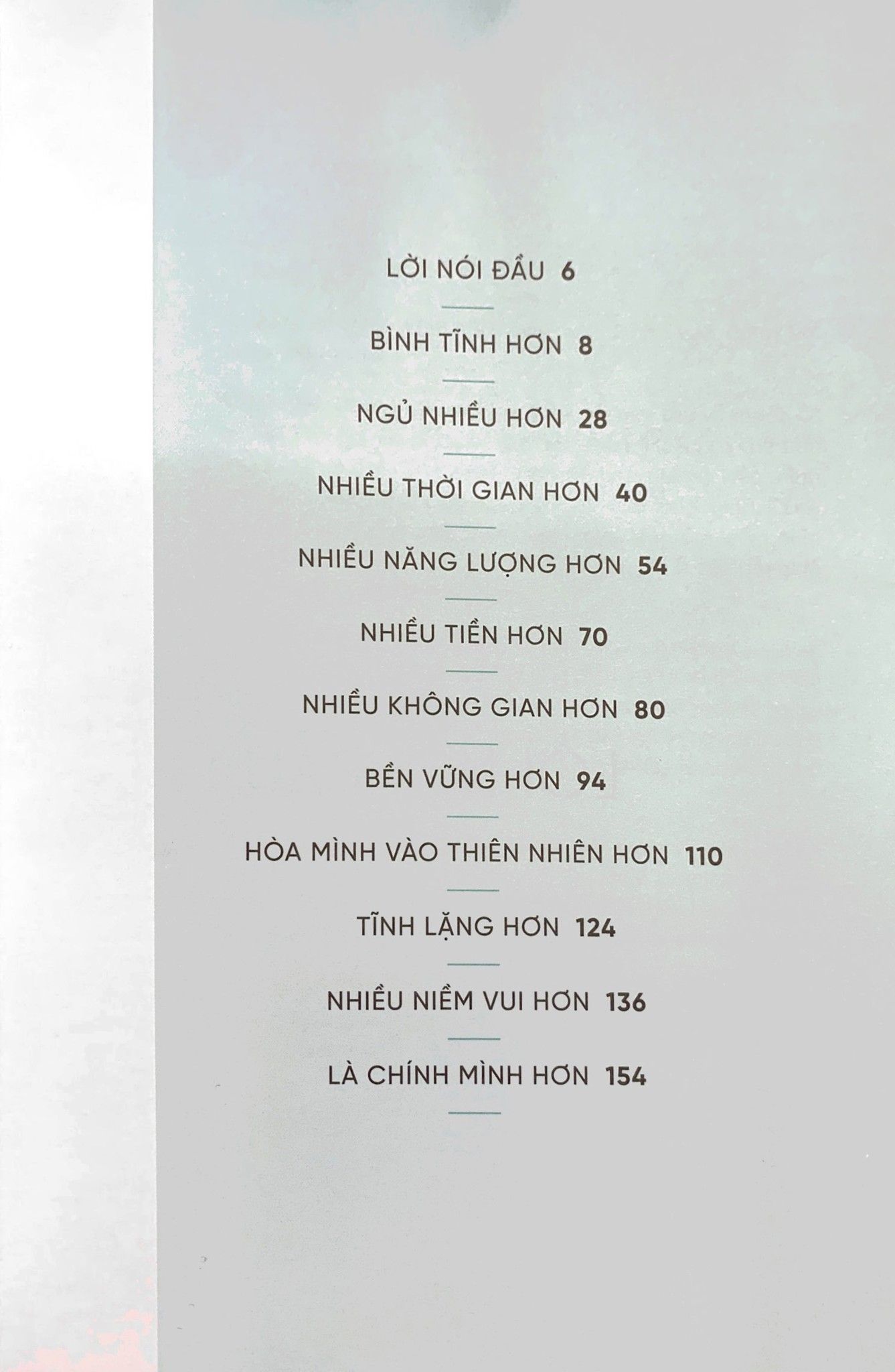  Ít Đi Để Được Nhiều Hơn 