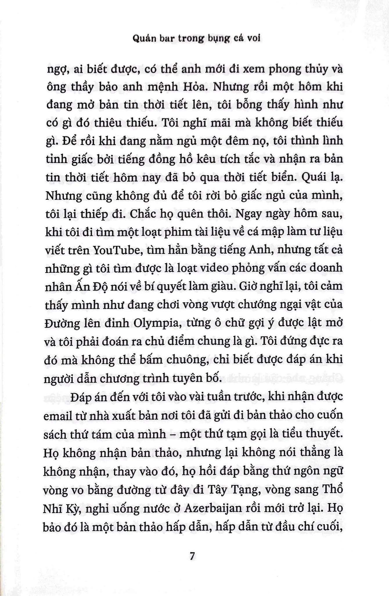  Quán Bar Trong Bụng Cá Voi 