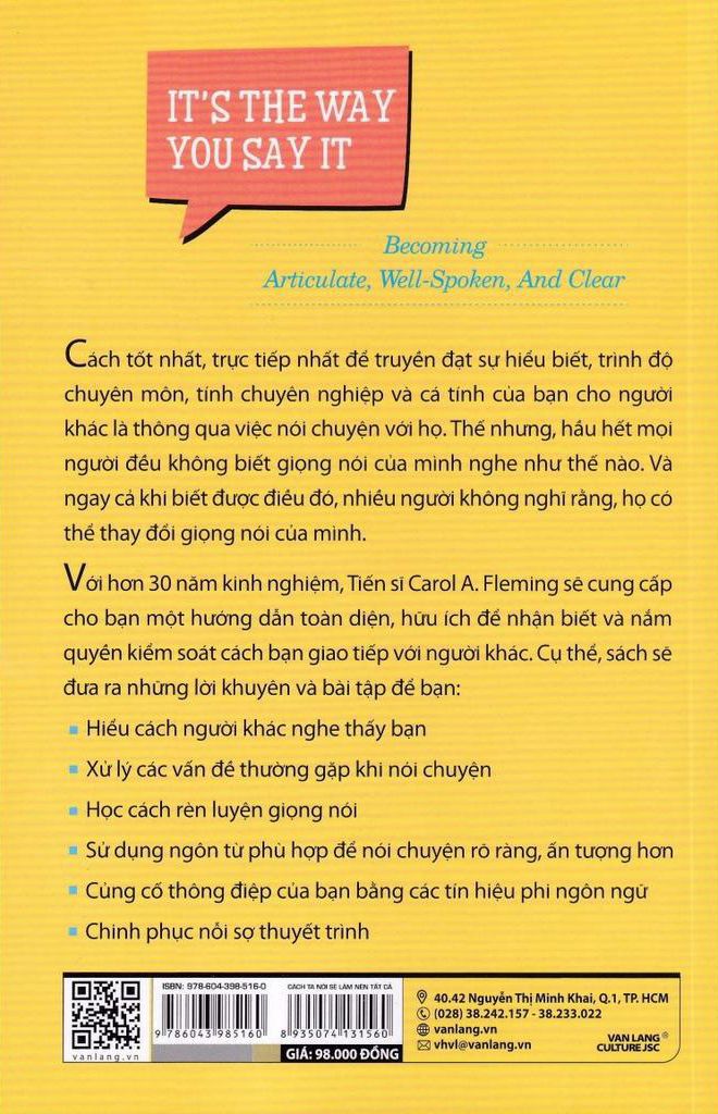  Cách Ta Nói Sẽ Làm Nên Tất Cả 