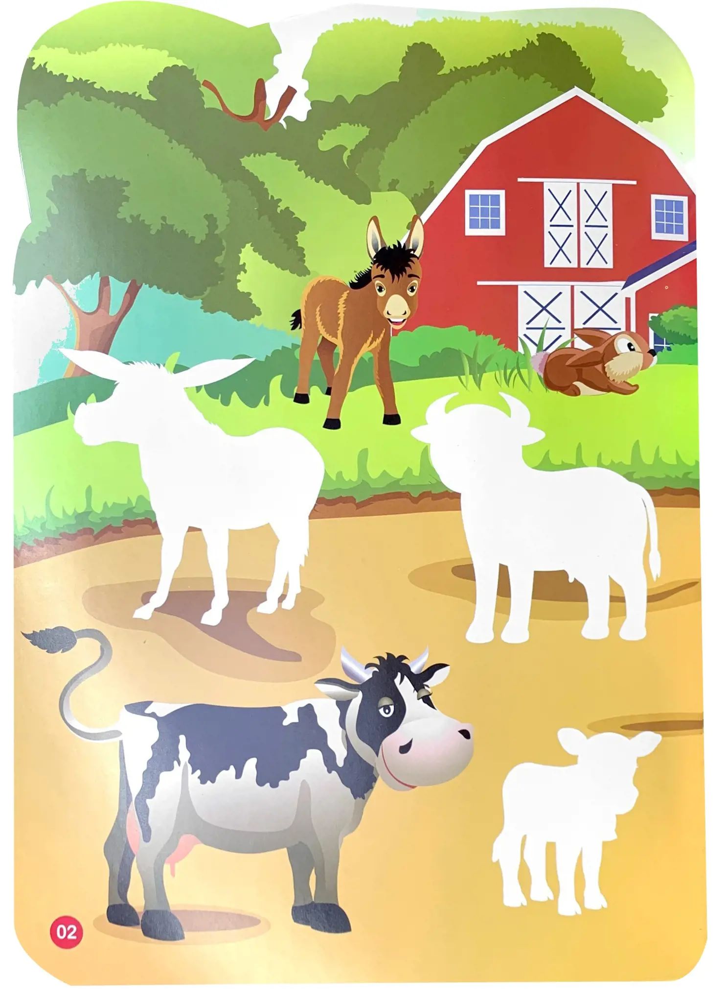  Sticker - Thế Giới Động Vật - Trong Trang Trại 