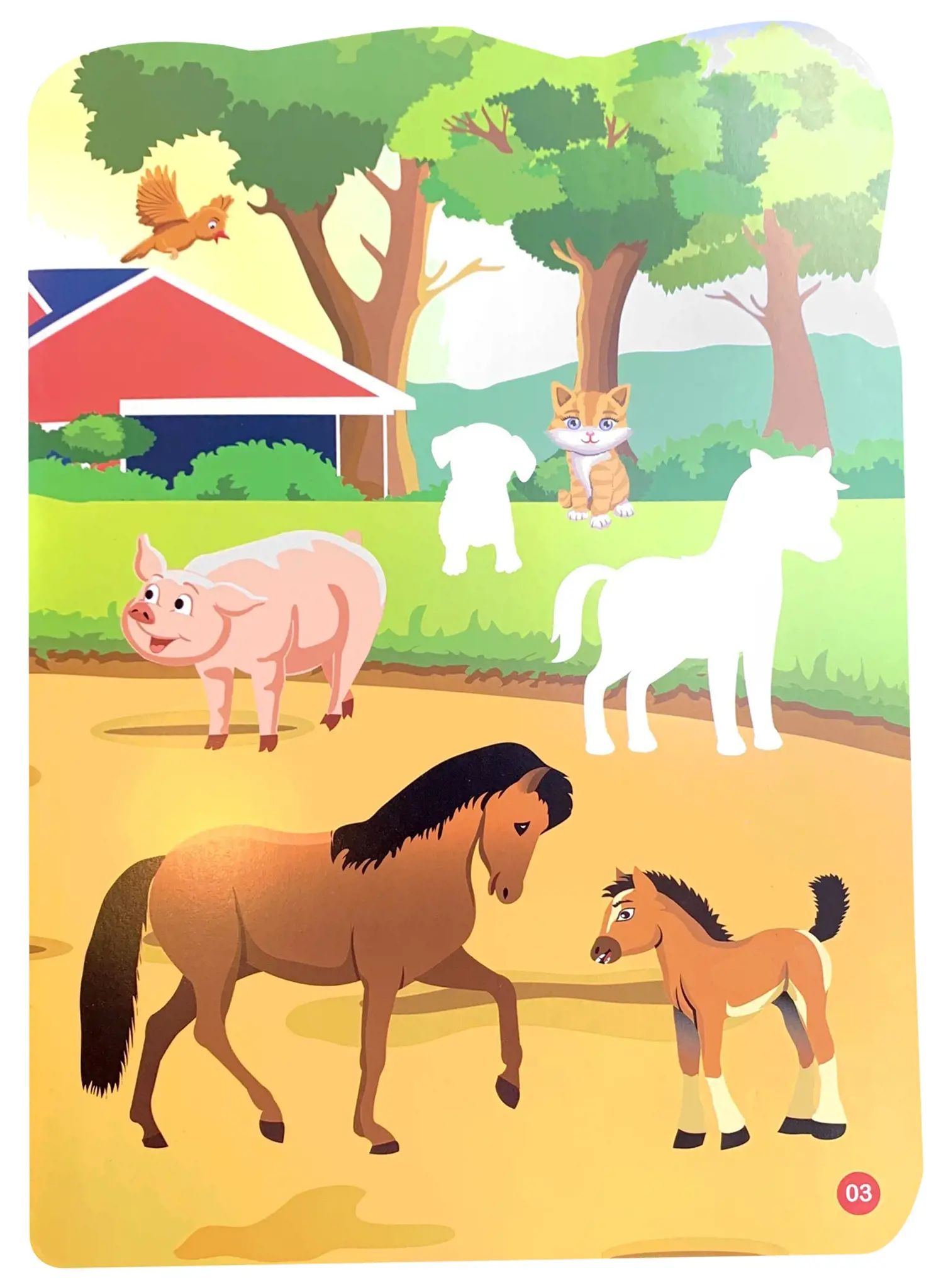  Sticker - Thế Giới Động Vật - Trong Trang Trại 