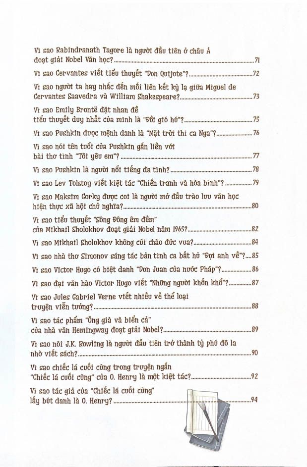  10 Vạn Câu Hỏi Vì Sao - Những Điều Thú Vị Trong Văn Học 