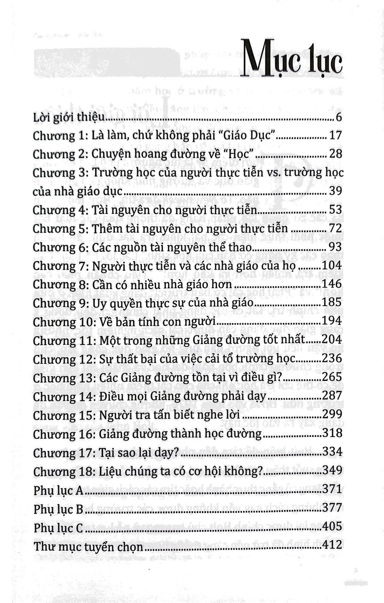  Thay Vì Giáo Dục 