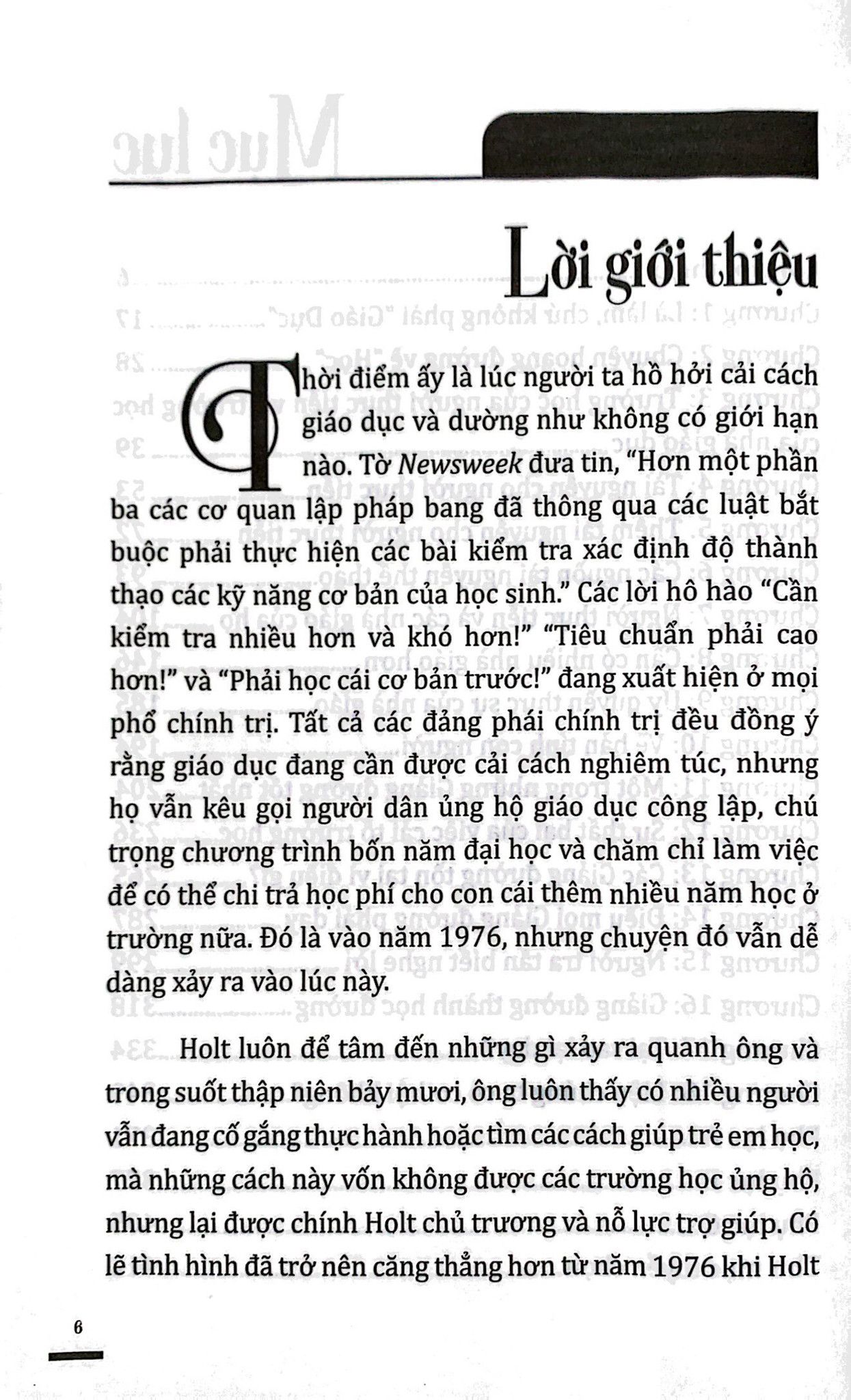  Thay Vì Giáo Dục 