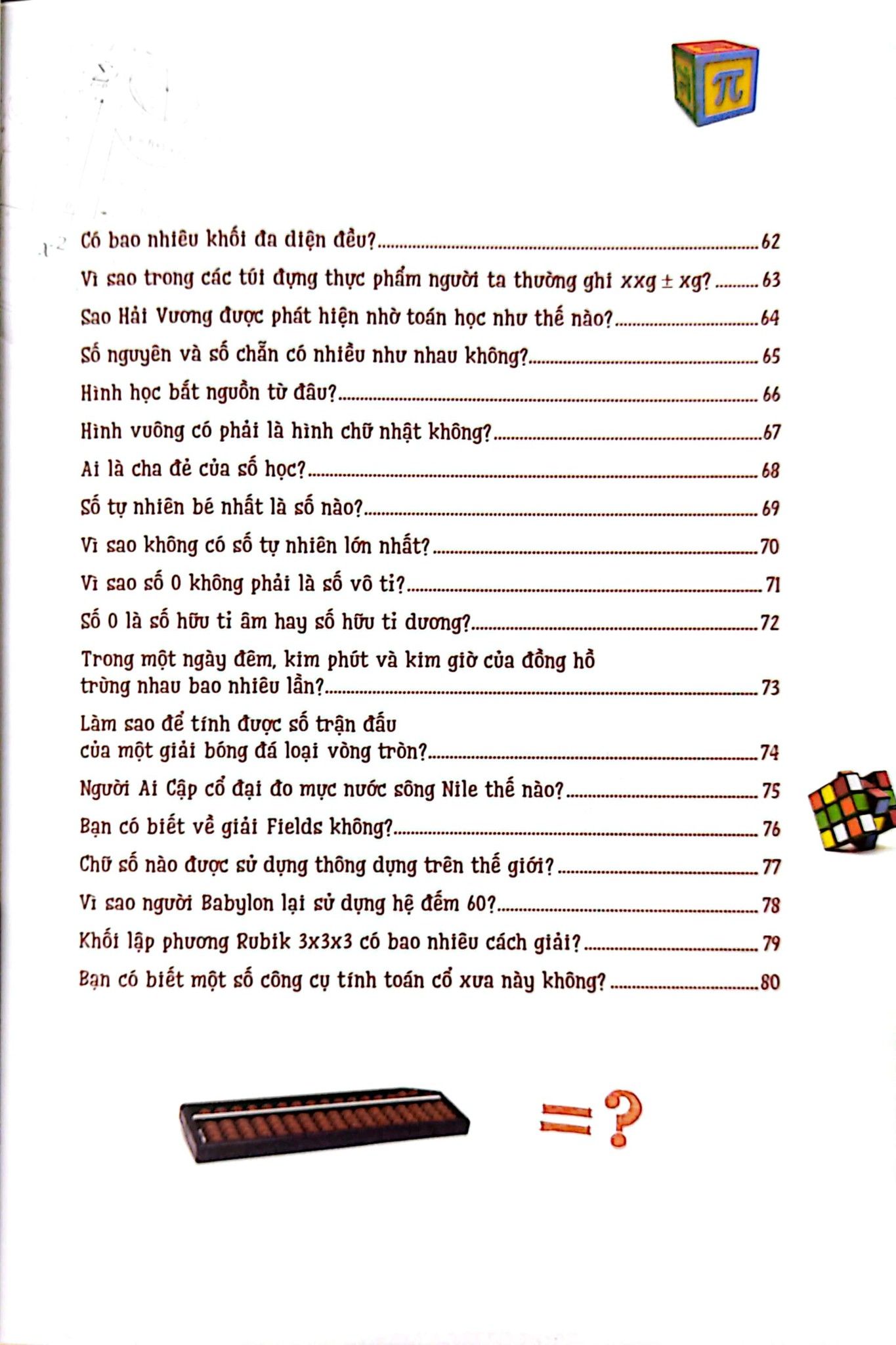  10 Vạn Câu Hỏi Vì Sao - Những Điều Độc Đáo Trong Toán Học 