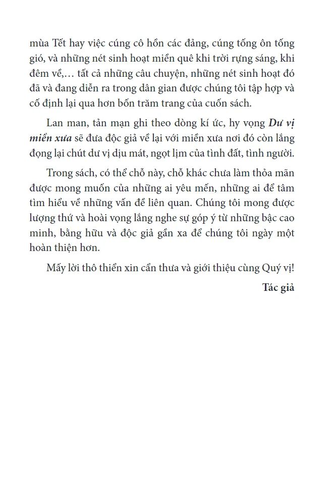  Dư Vị Miền Xưa 