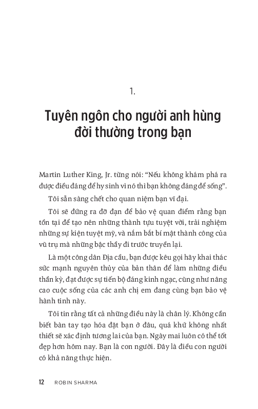  Tuyên Ngôn Của Người Anh Hùng Đời Thường - The Everyday Hero Manifesto 