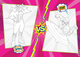  Tô màu rèn luyện IQ EQ CQ - Super heroes siêu anh hùng T2 tặng kèm sticker 