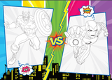  Tô màu rèn luyện IQ EQ CQ - Super heroes siêu anh hùng T2 tặng kèm sticker 