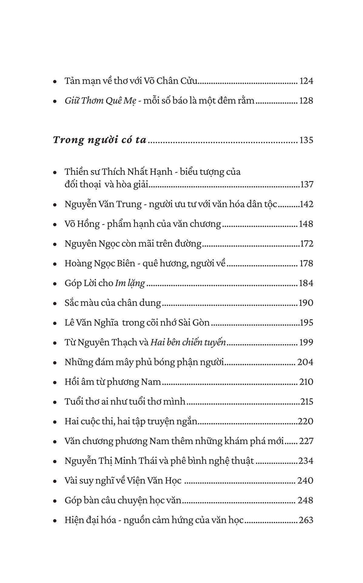  Hồi Âm Từ Phương Nam 