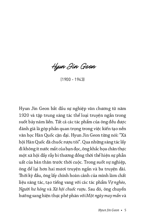  Truyện Ngắn Hiện Đại Hàn Quốc Tiêu Biểu - Kiên Cường Trong Gian Khó 
