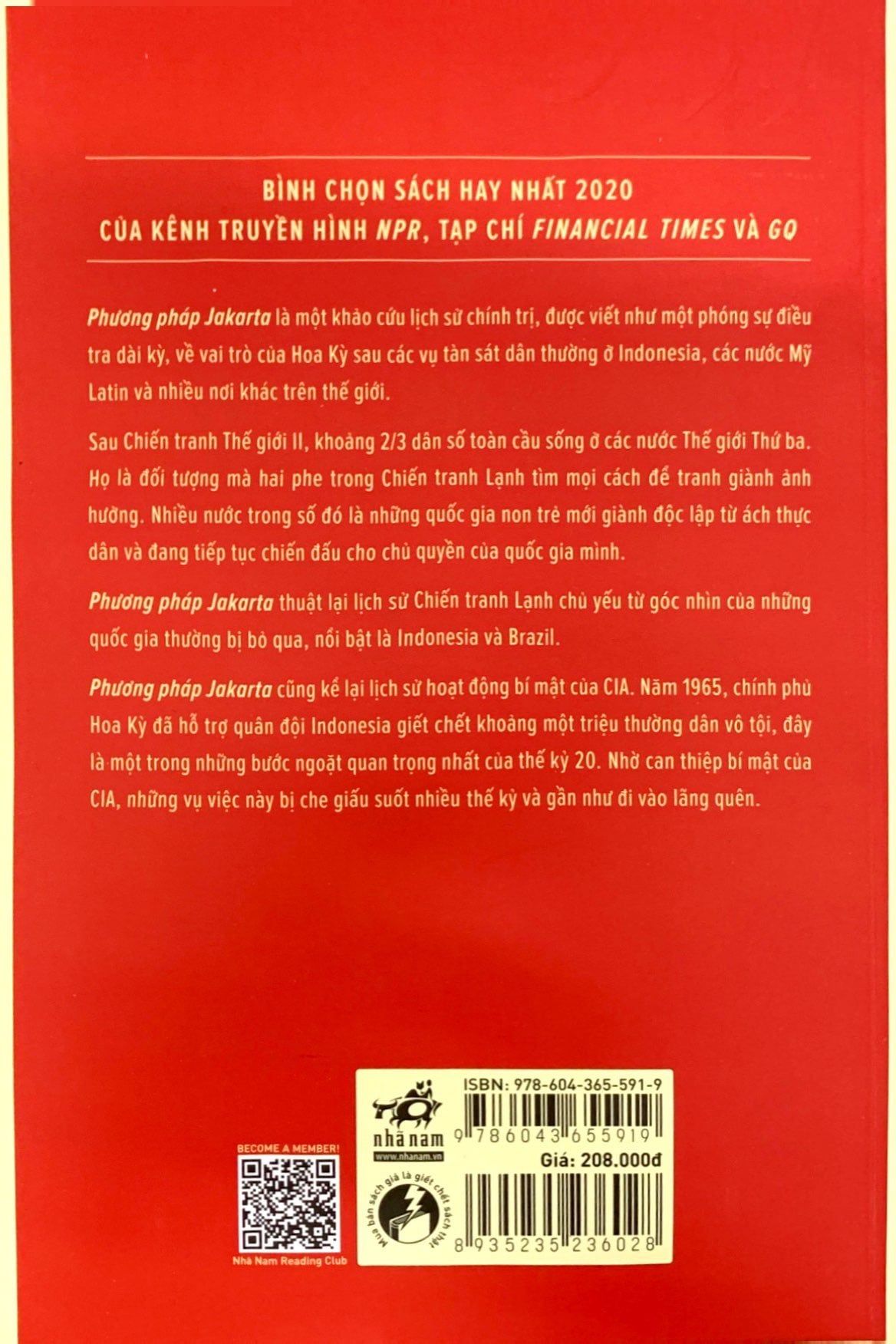  Phương Pháp Jakarta - Lịch Sử Các Hoạt Động Bí Mật Của CIA Thời Chiến Tranh Lạnh Ở Đông Nam Á Và Mỹ Latin 