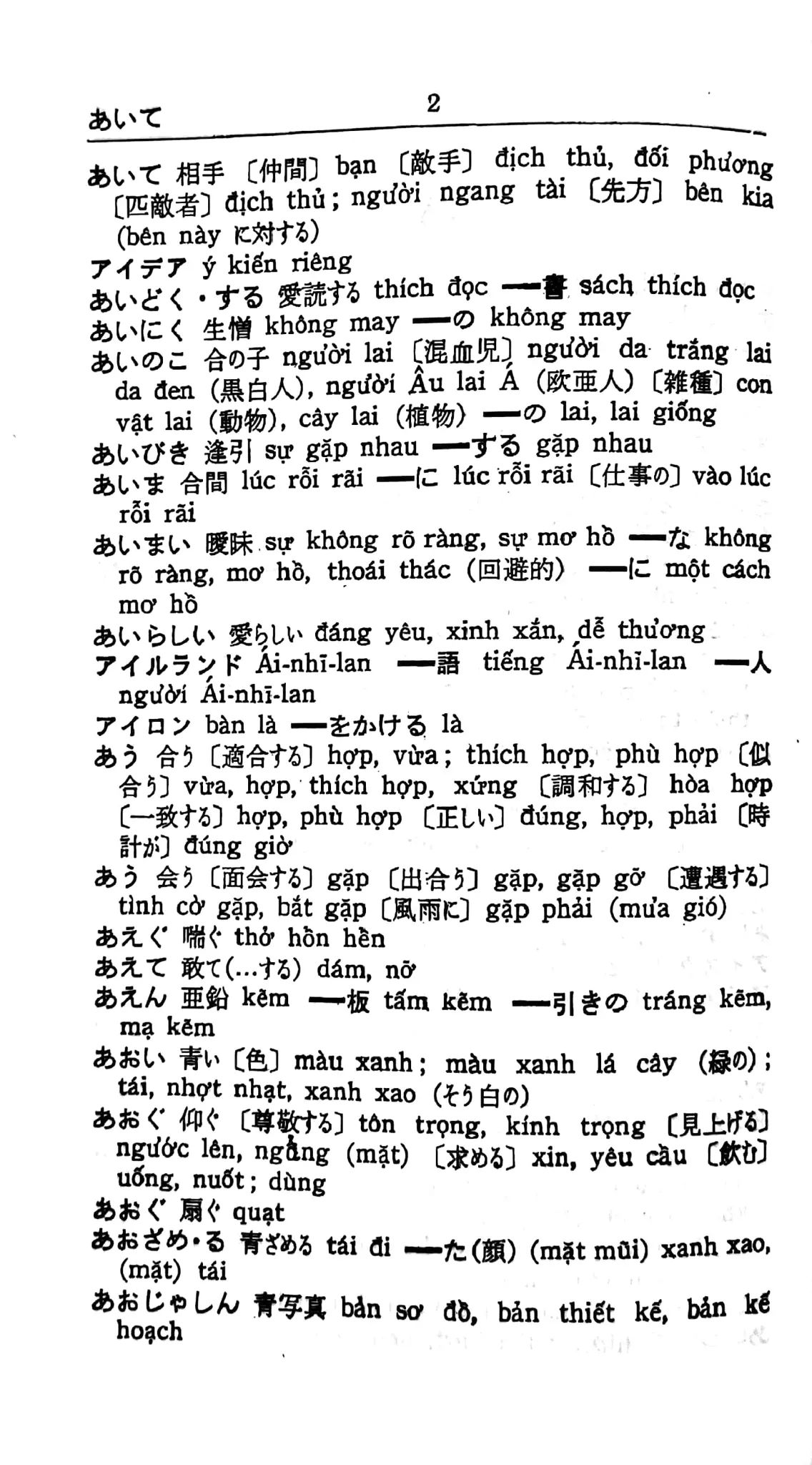  Từ Điển Nhật-Việt 