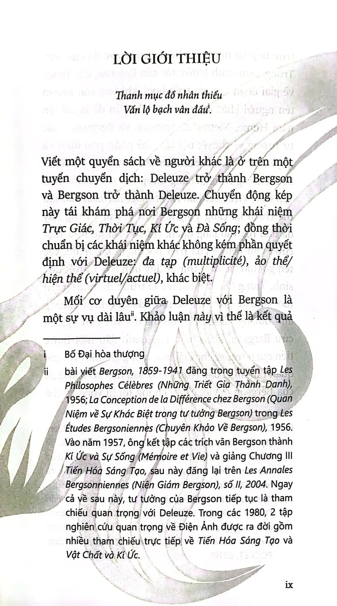  Học Thuyết Bergson 