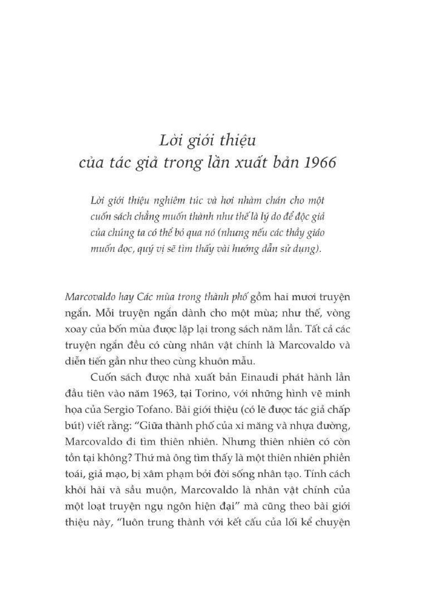  Marcovaldo Hay Các Mùa Trong Thành Phố 