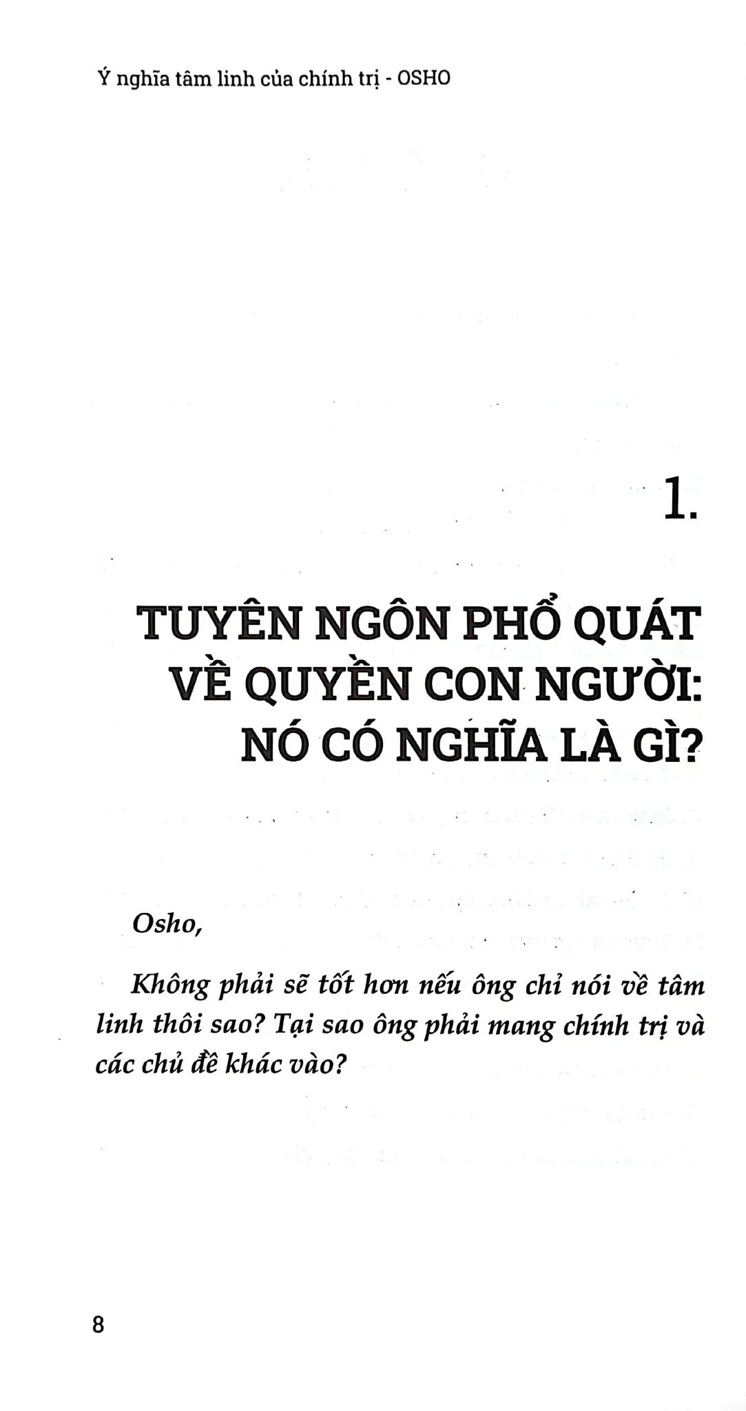  Ý Nghĩa Tâm Linh Của Chính Trị 