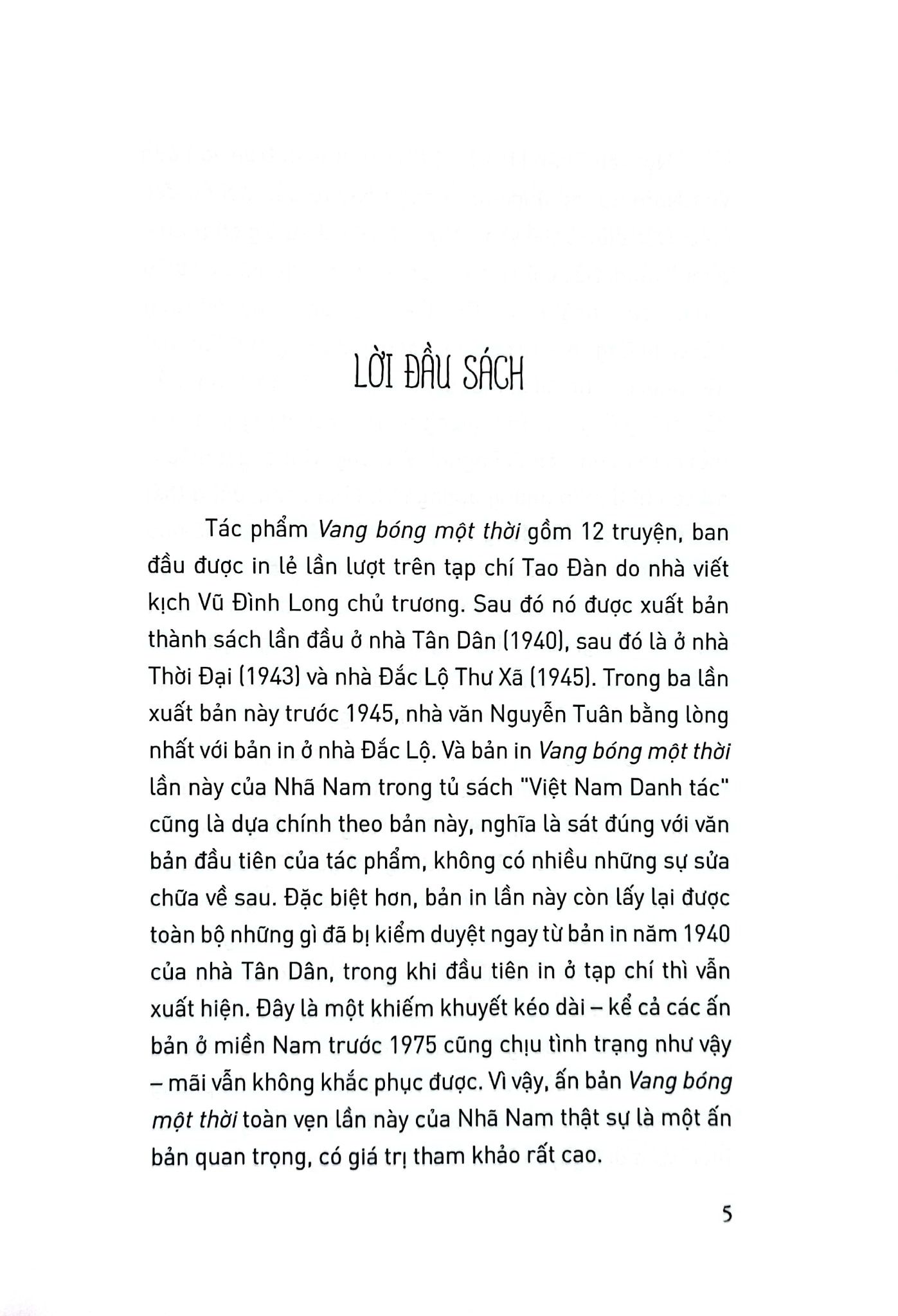  Việt Nam Danh Tác - Vang Bóng Một Thời (Tái Bản) 