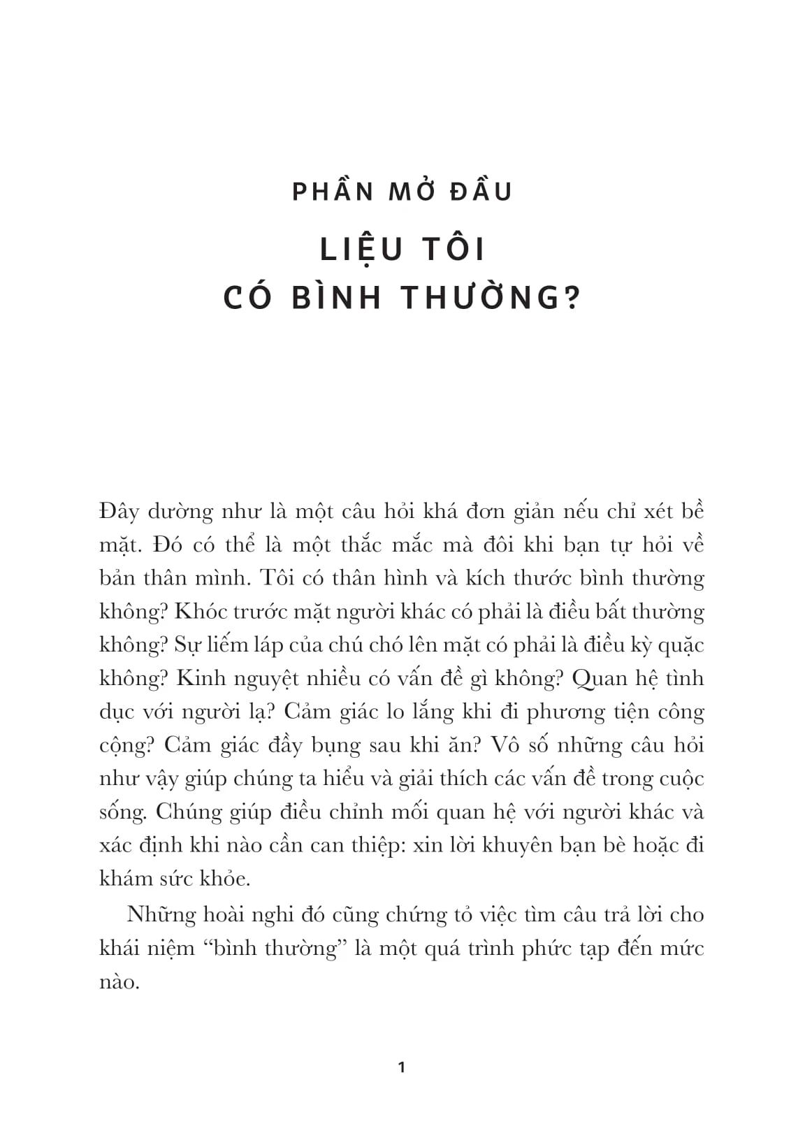  Liệu Chúng Ta Có Bình Thường? 