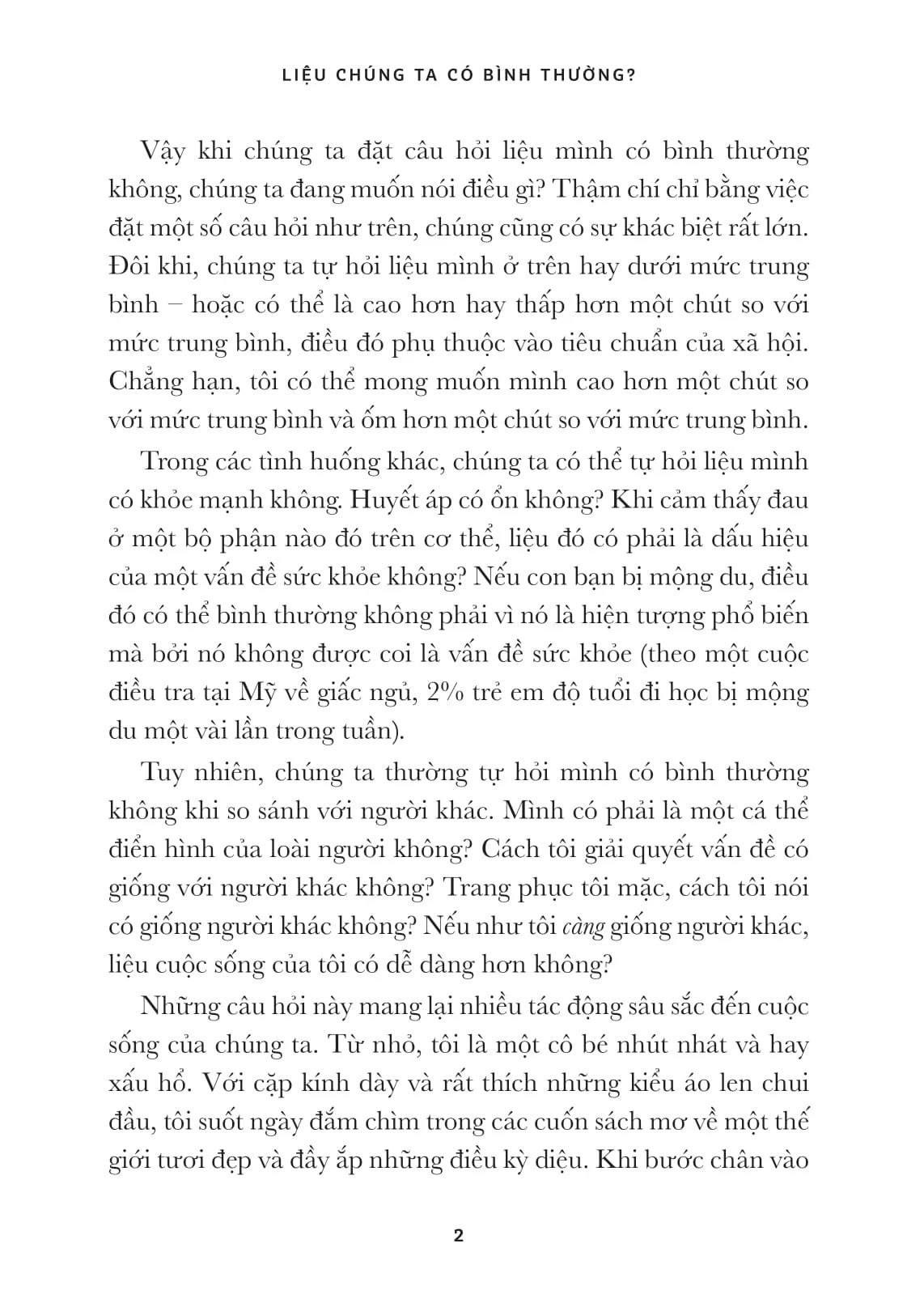  Liệu Chúng Ta Có Bình Thường? 