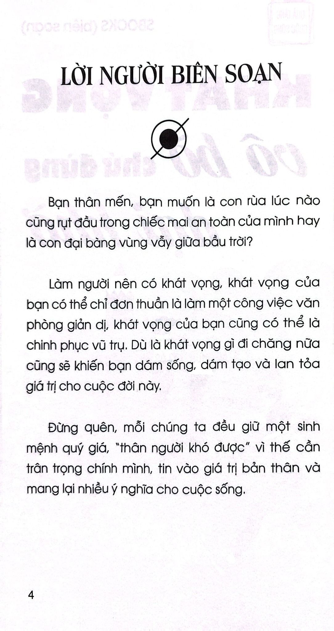  Khát Vọng Vô Bờ Chứ Đừng Dại Khờ 