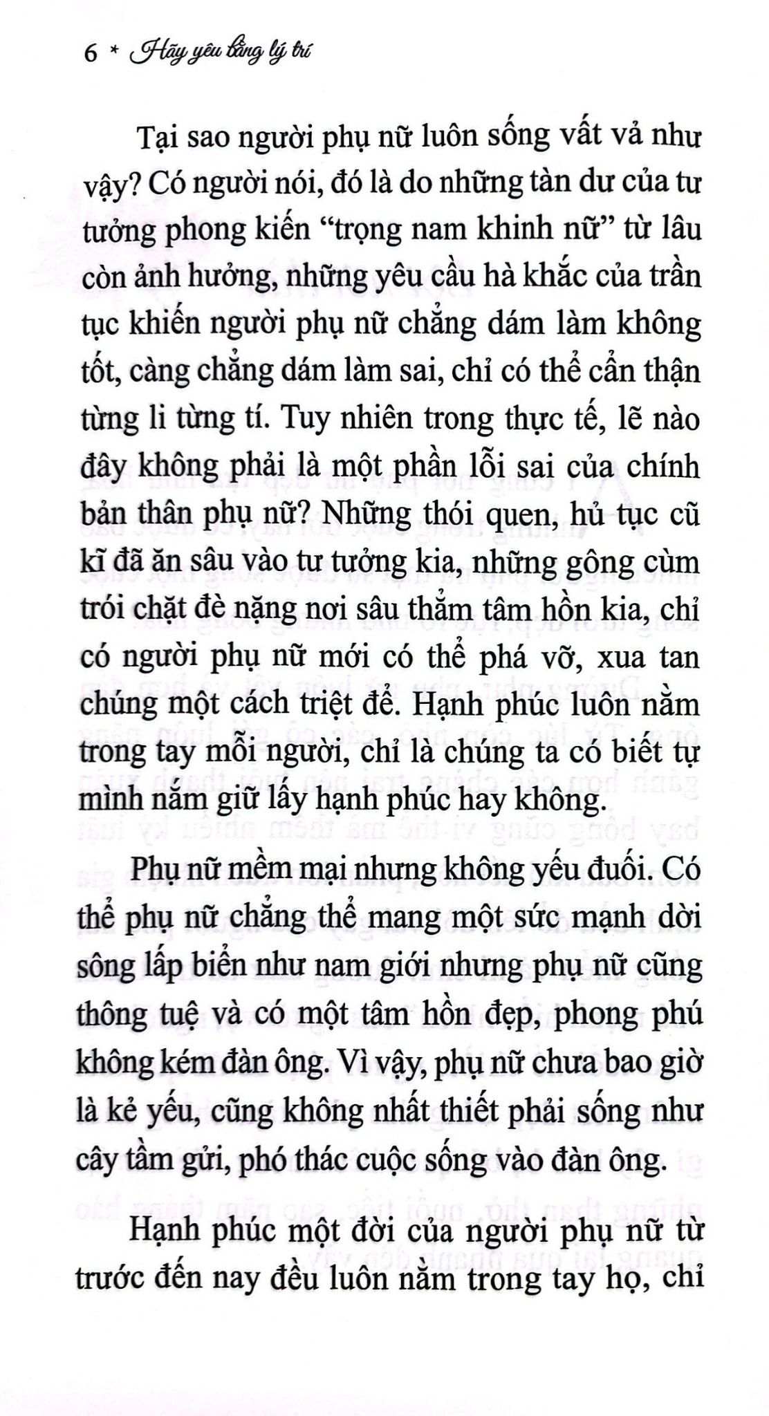  Hãy Yêu Bằng Lý Trí 