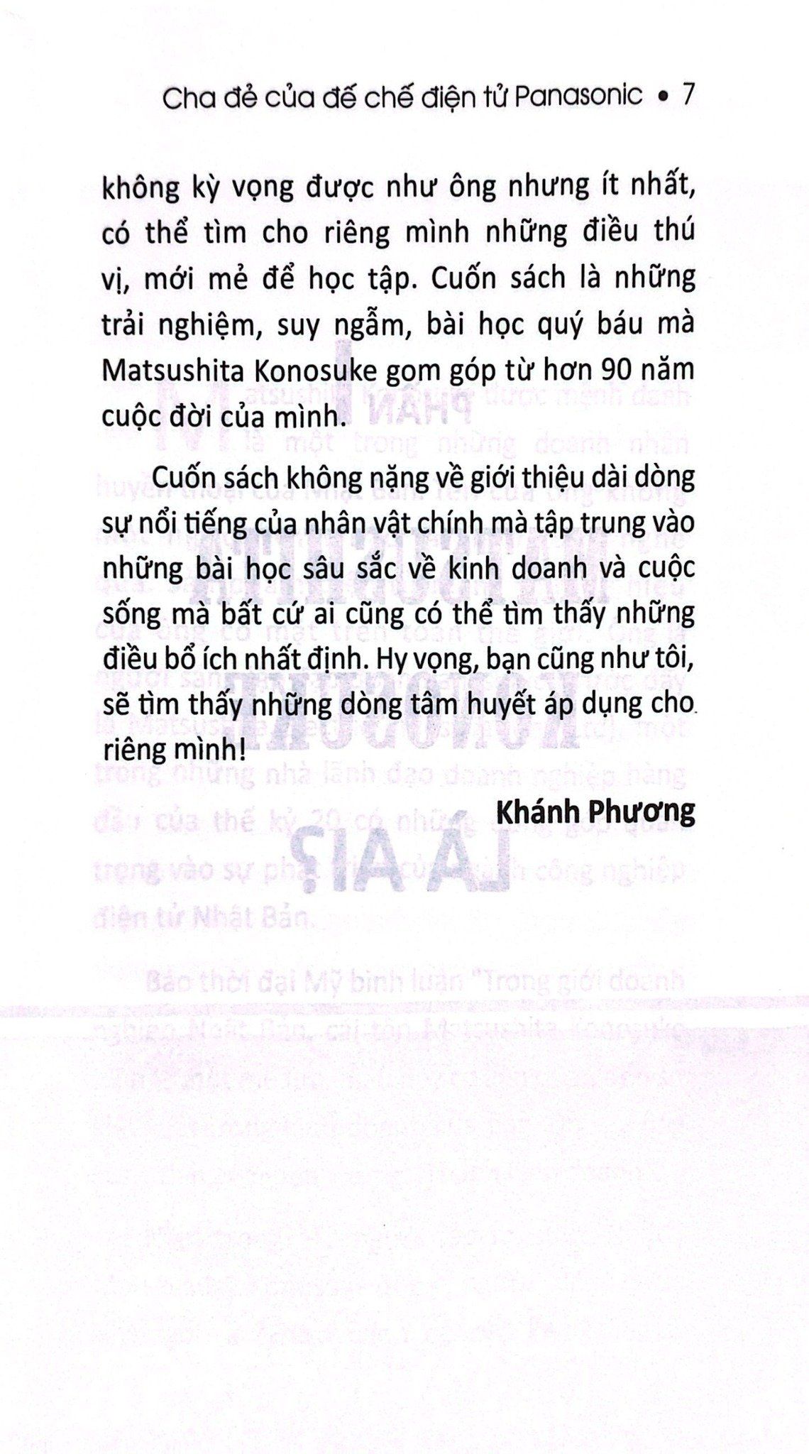  Thánh Kinh Doanh Matsushita Konosuke 