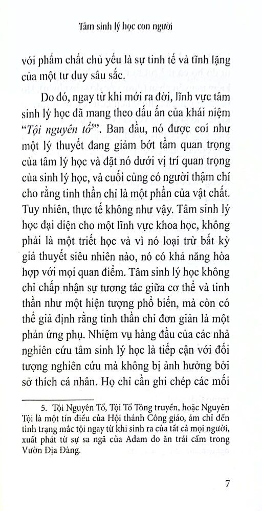  Tâm Sinh Lý Học Con Người 