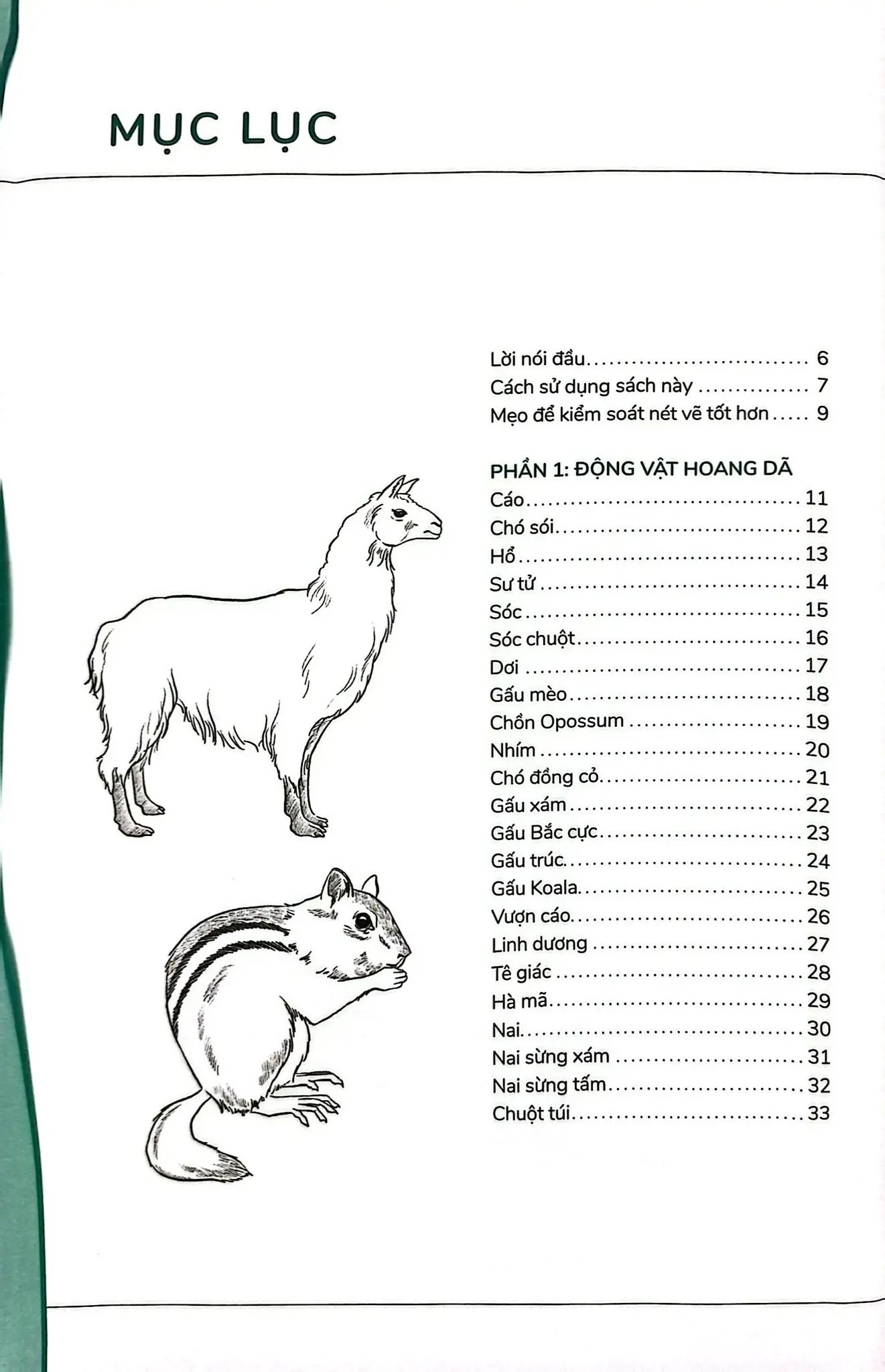  Hướng Dẫn Vẽ 100 Loài Động Vật Hoang Dã 
