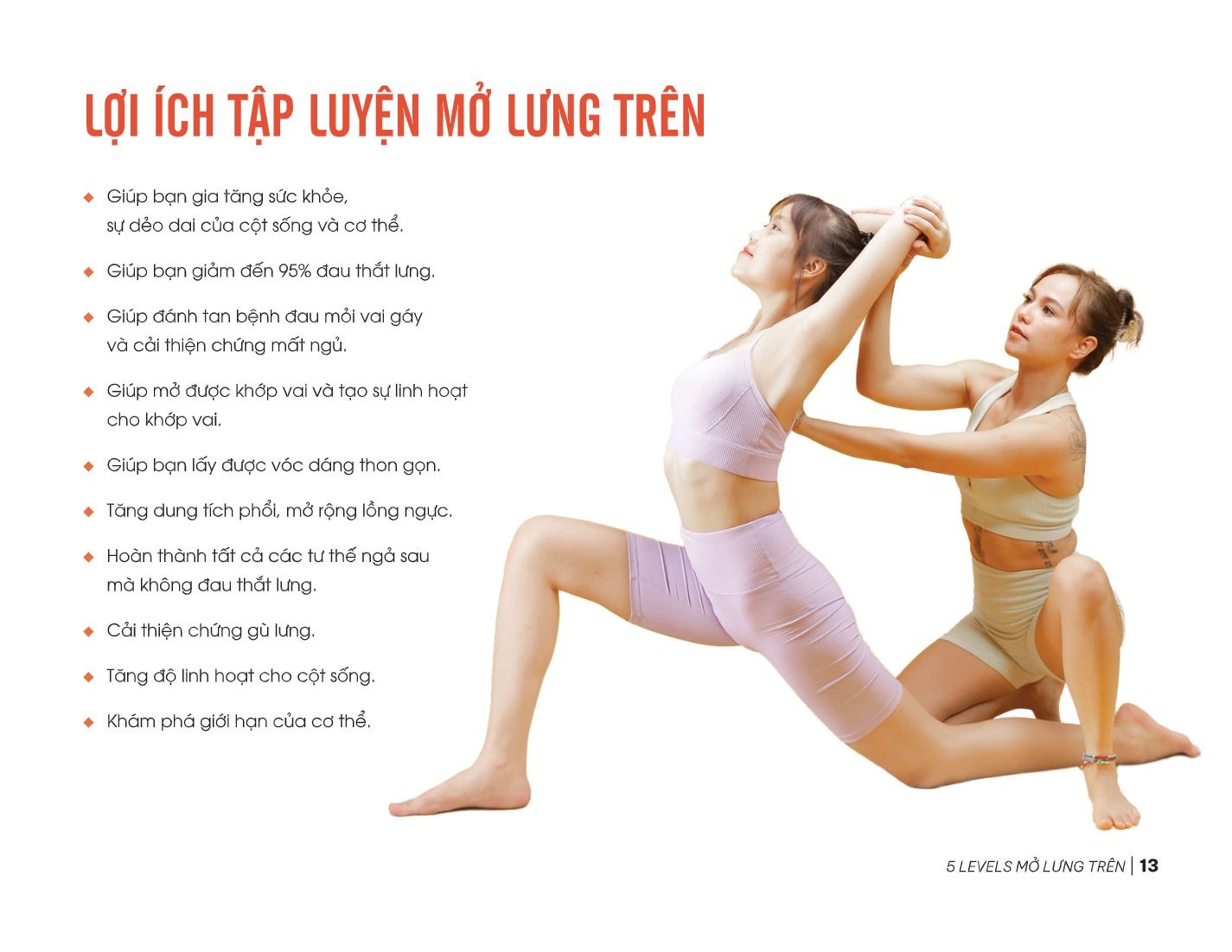  5 Levels Mở Lưng Trên 