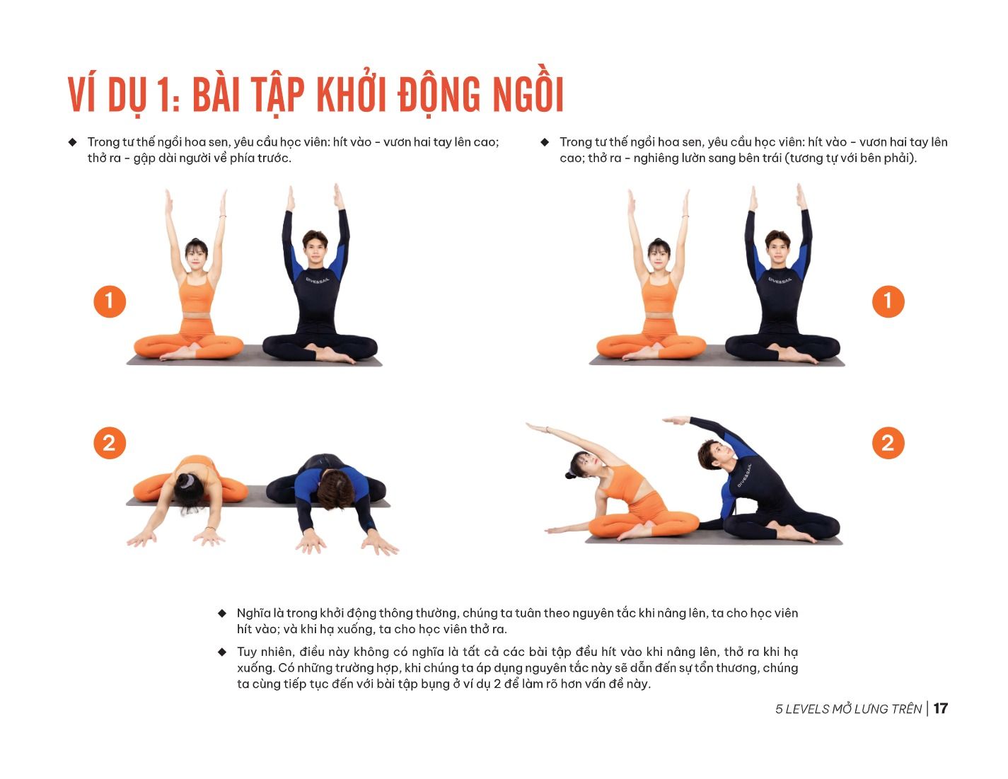 5 Levels Mở Lưng Trên 