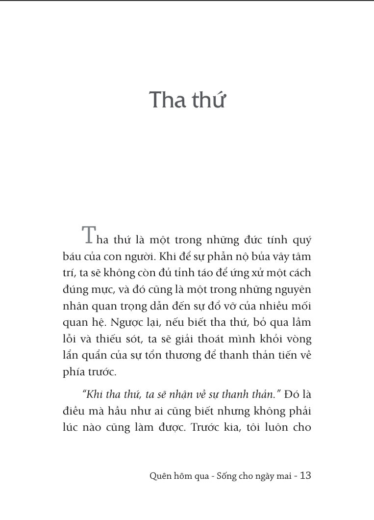  Quên Hôm Qua Sống Cho Ngày Mai - Khổ Nhỏ 