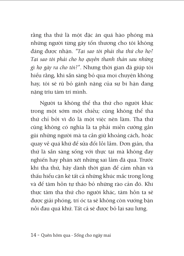  Quên Hôm Qua Sống Cho Ngày Mai - Khổ Nhỏ 