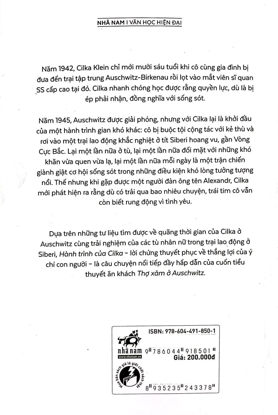  Hành Trình Của Cilka - Phần Tiếp Theo Của Thợ Xăm Ở Auschwitz 