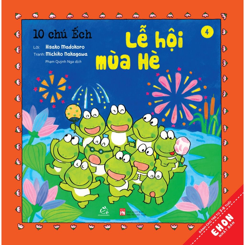  Bộ Sách Tranh Ehon Nhật Bản “10 Chú Ếchs” - Phần 1 (Tập 1 – Tập 6) 