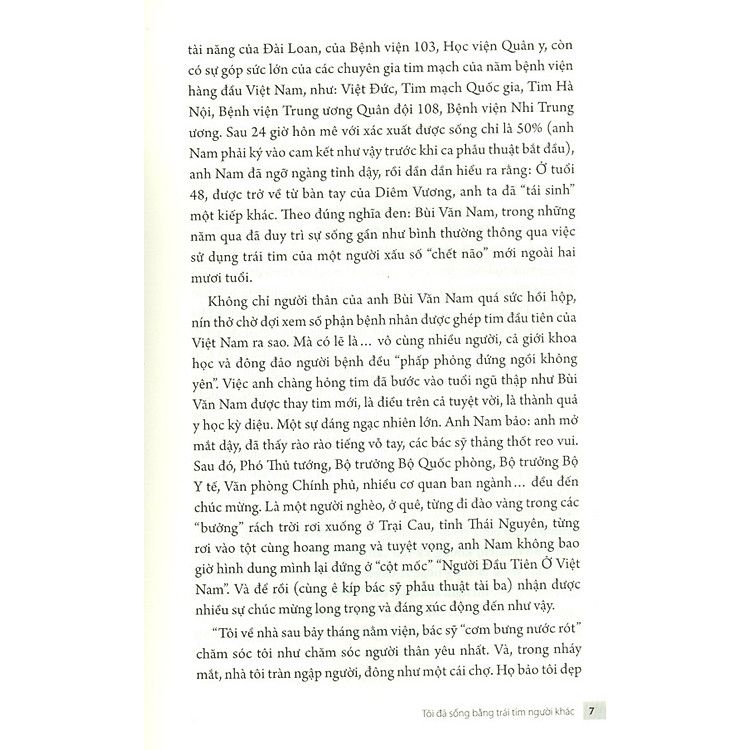  Tôi Đã Sống Bằng Trái Tim Người Khác 