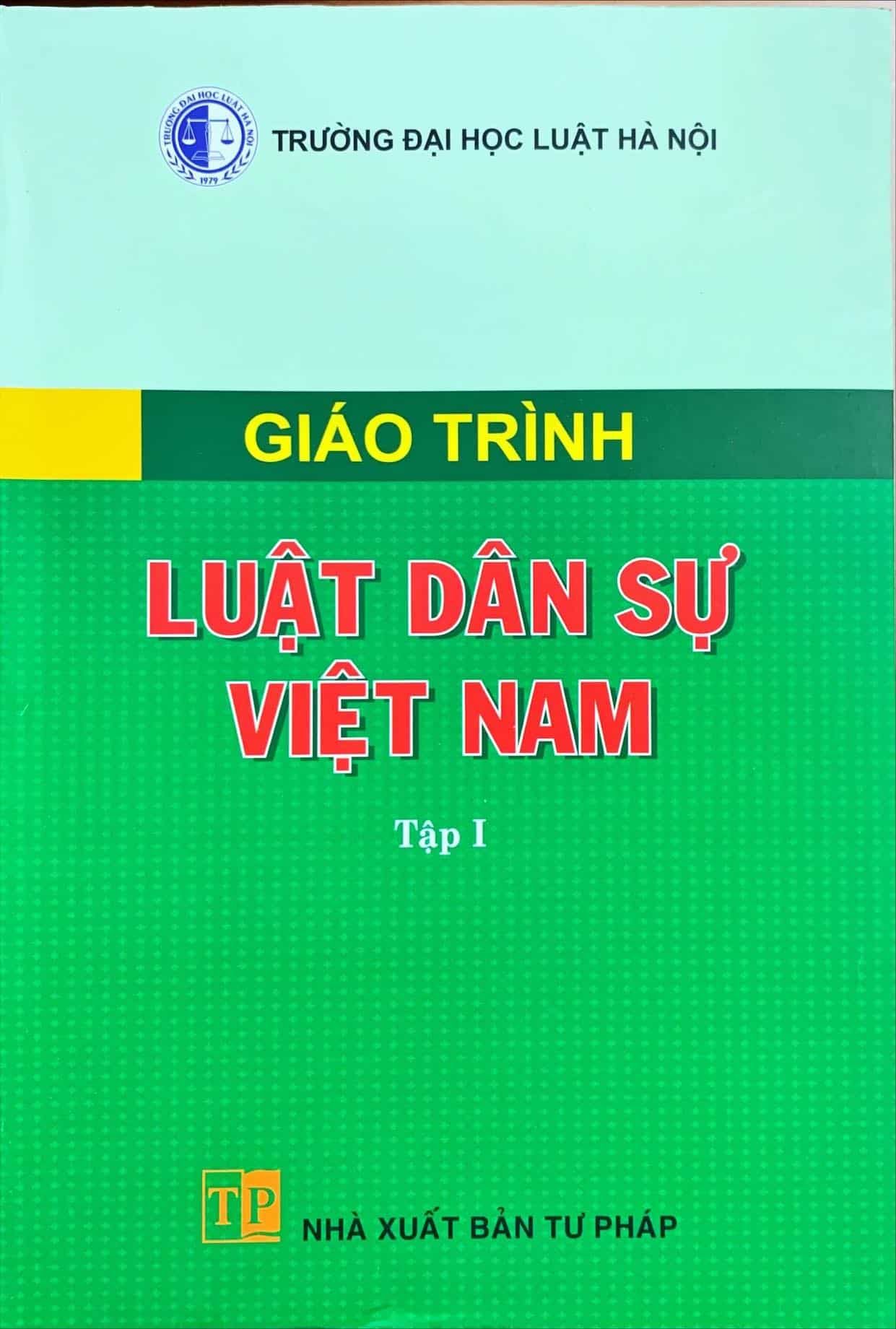  Giáo trình luật Dân sự  Việt Nam (Tập 1) 