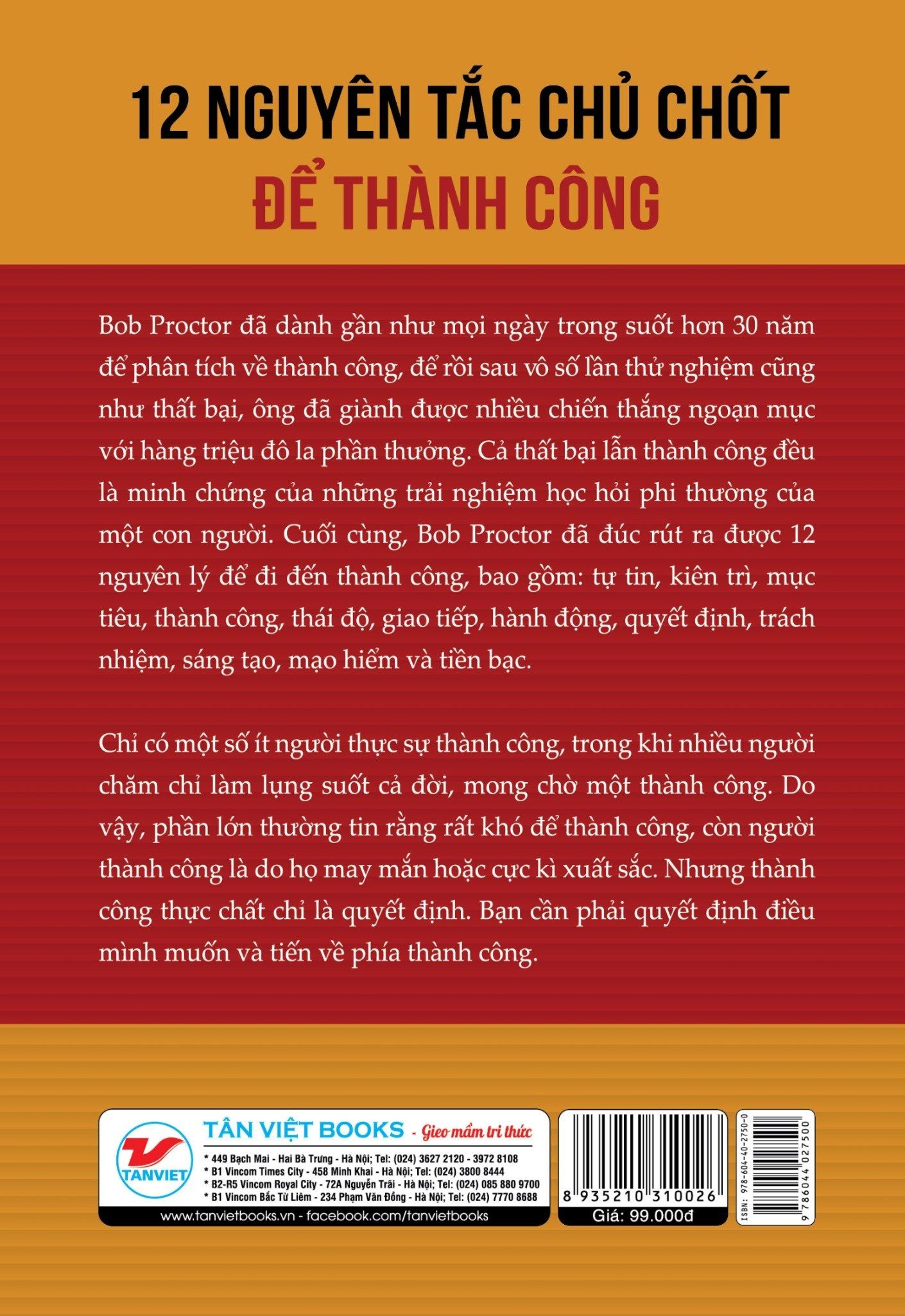  12 Nguyên Tắc Chủ Chốt Để Thành Công 